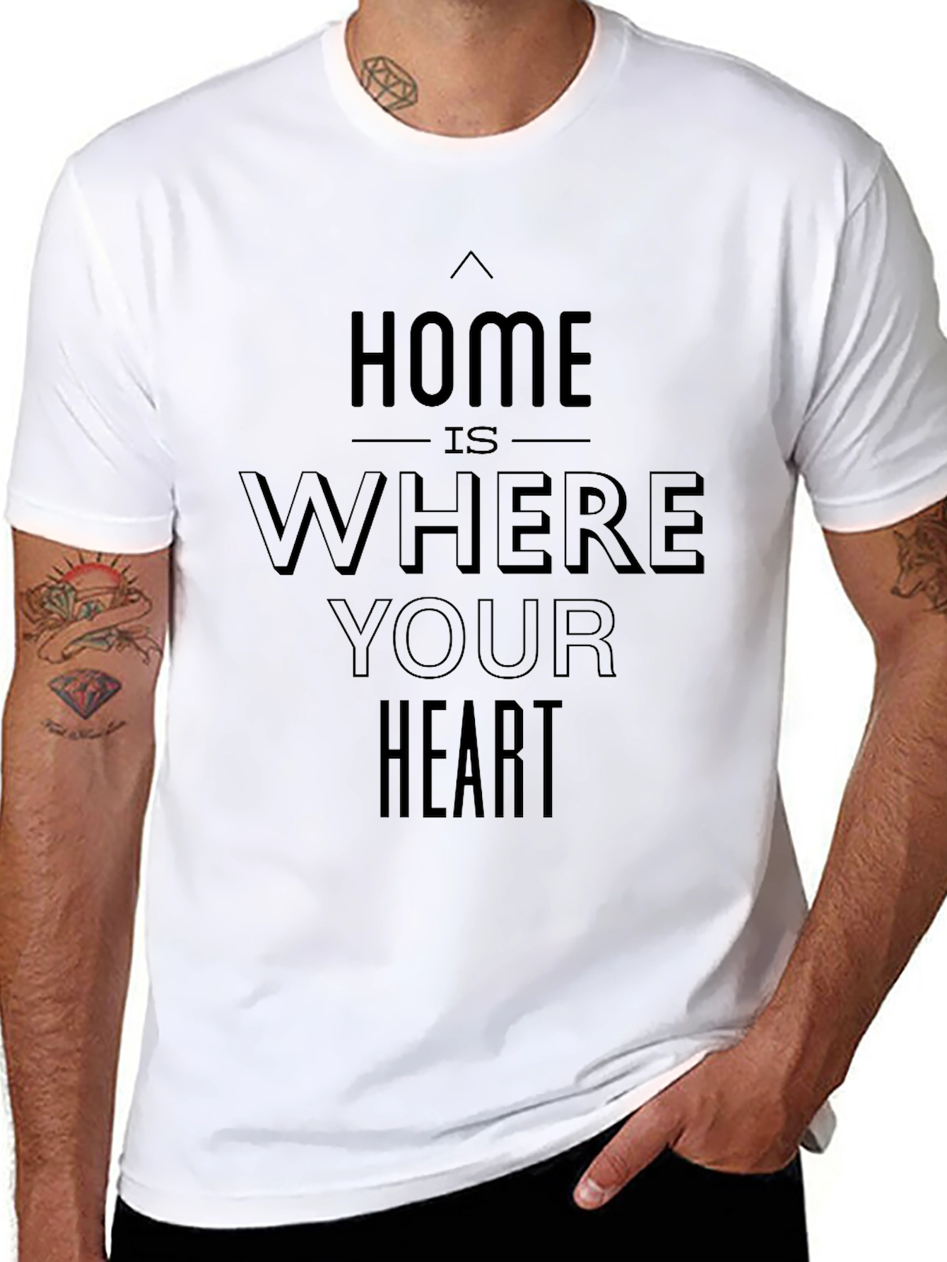 Home is Where Your Heart Is Graphic Tee
