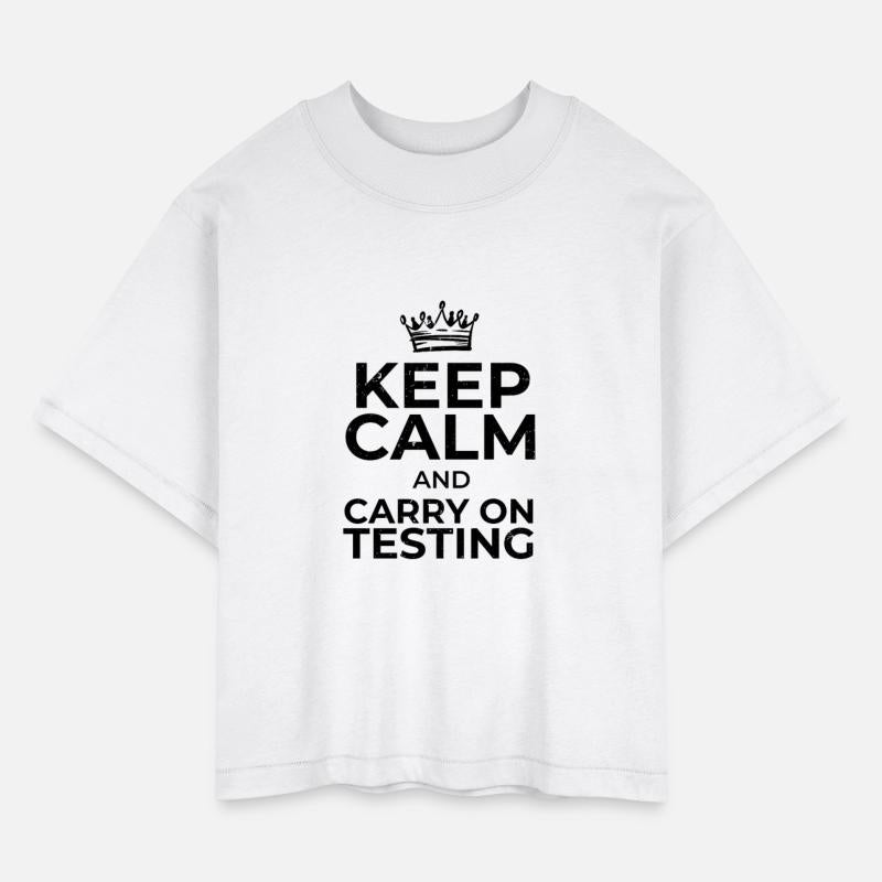 Keep calm and carry on testing 2 Black LQ