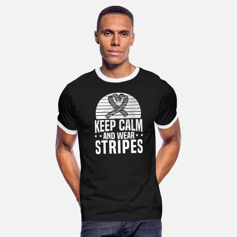 Keep Calm And Wear Stripes Zebra Carcinoid Cancer