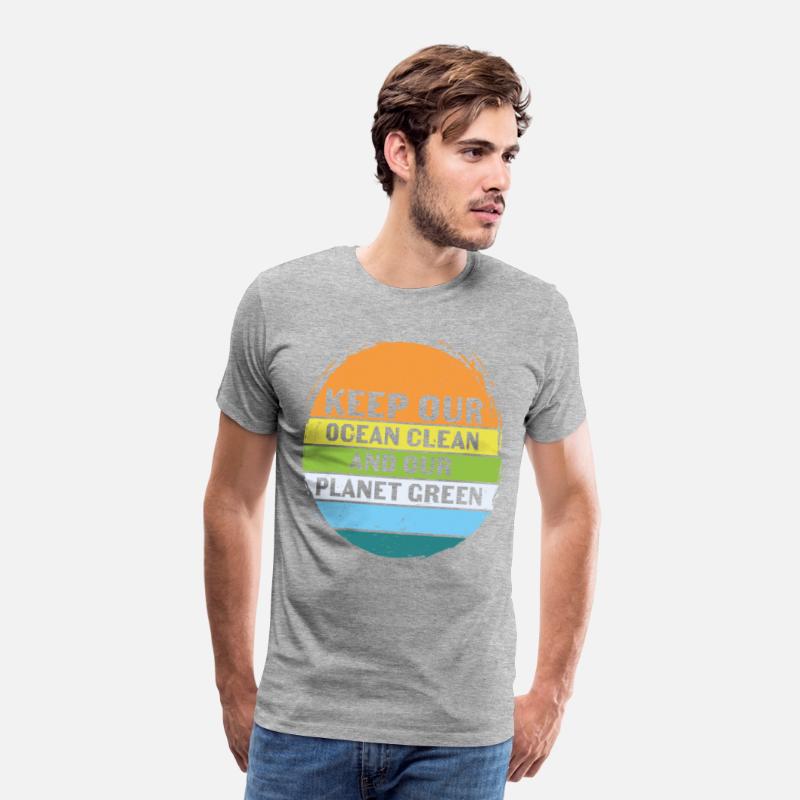 Keep Our Ocean Clean And Planet Green Retro