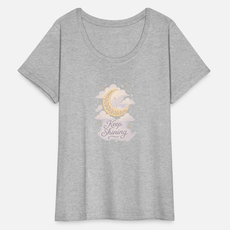 Keep Shining – Dreamy Crescent Moon Floral Design