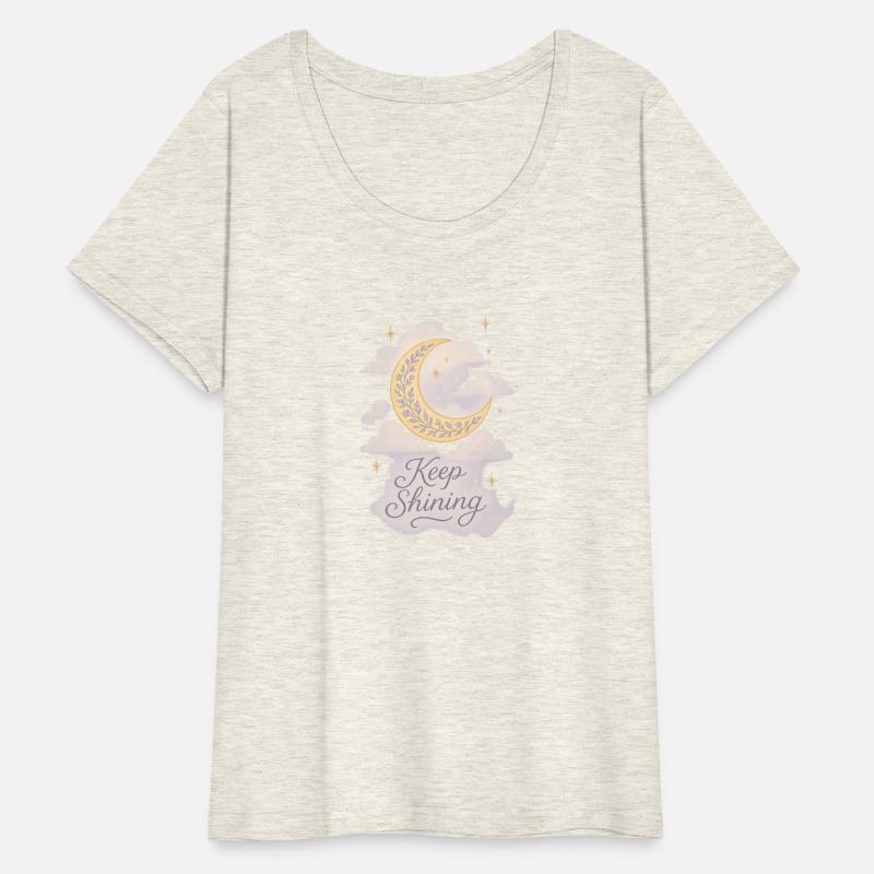 Keep Shining – Dreamy Crescent Moon Floral Design