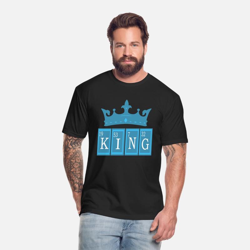 King with periodic table chemistry and crown