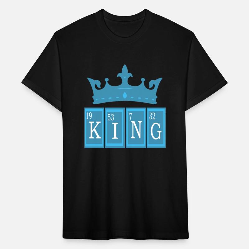King with periodic table chemistry and crown