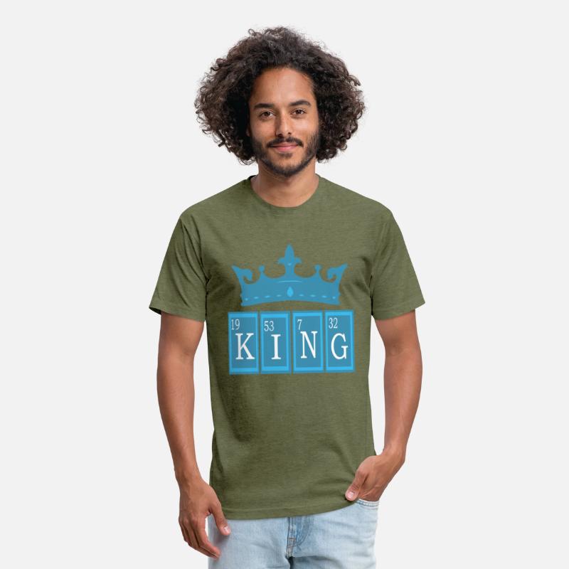 King with periodic table chemistry and crown