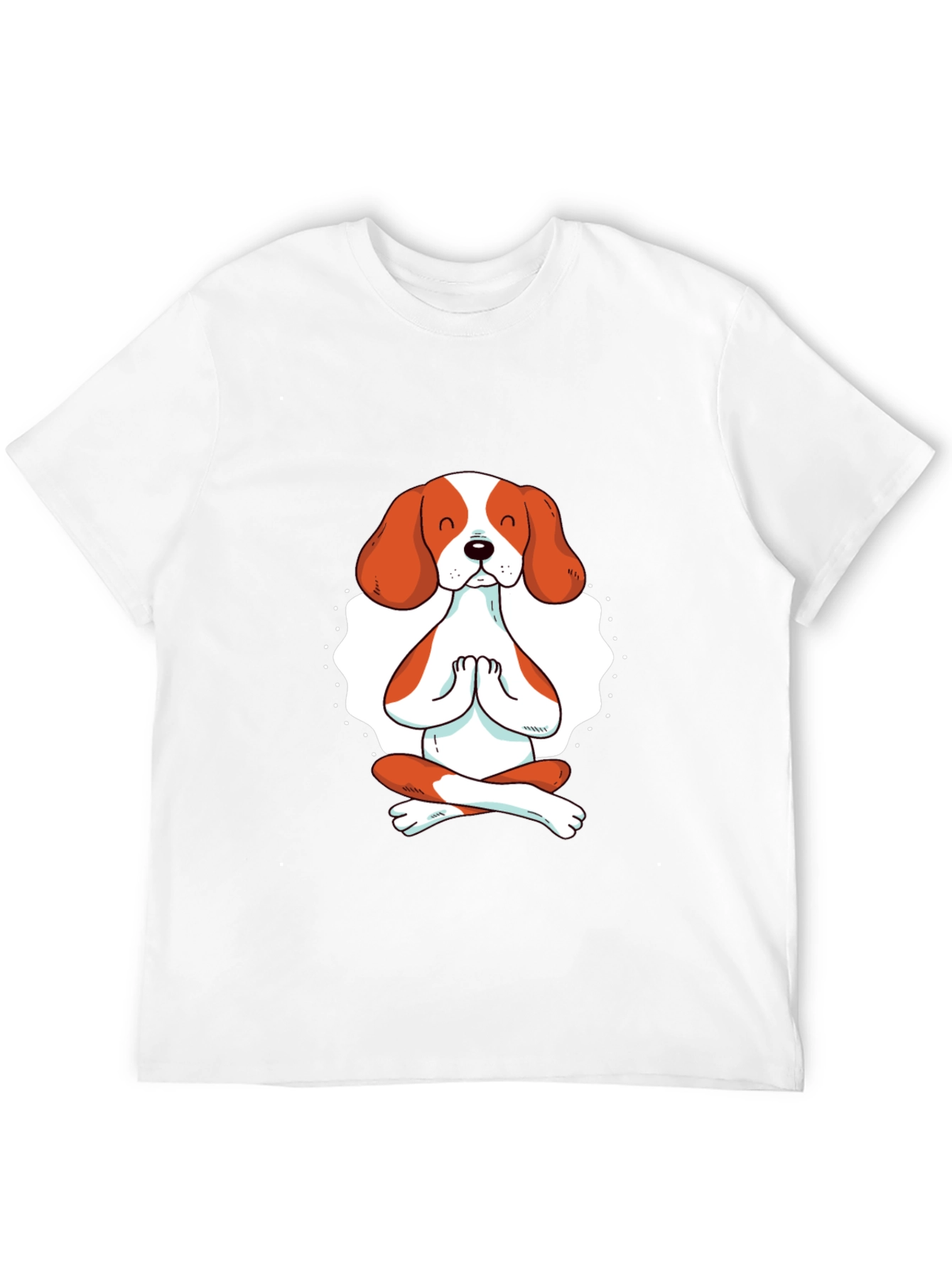 Meditating Dog Graphic T-Shirt