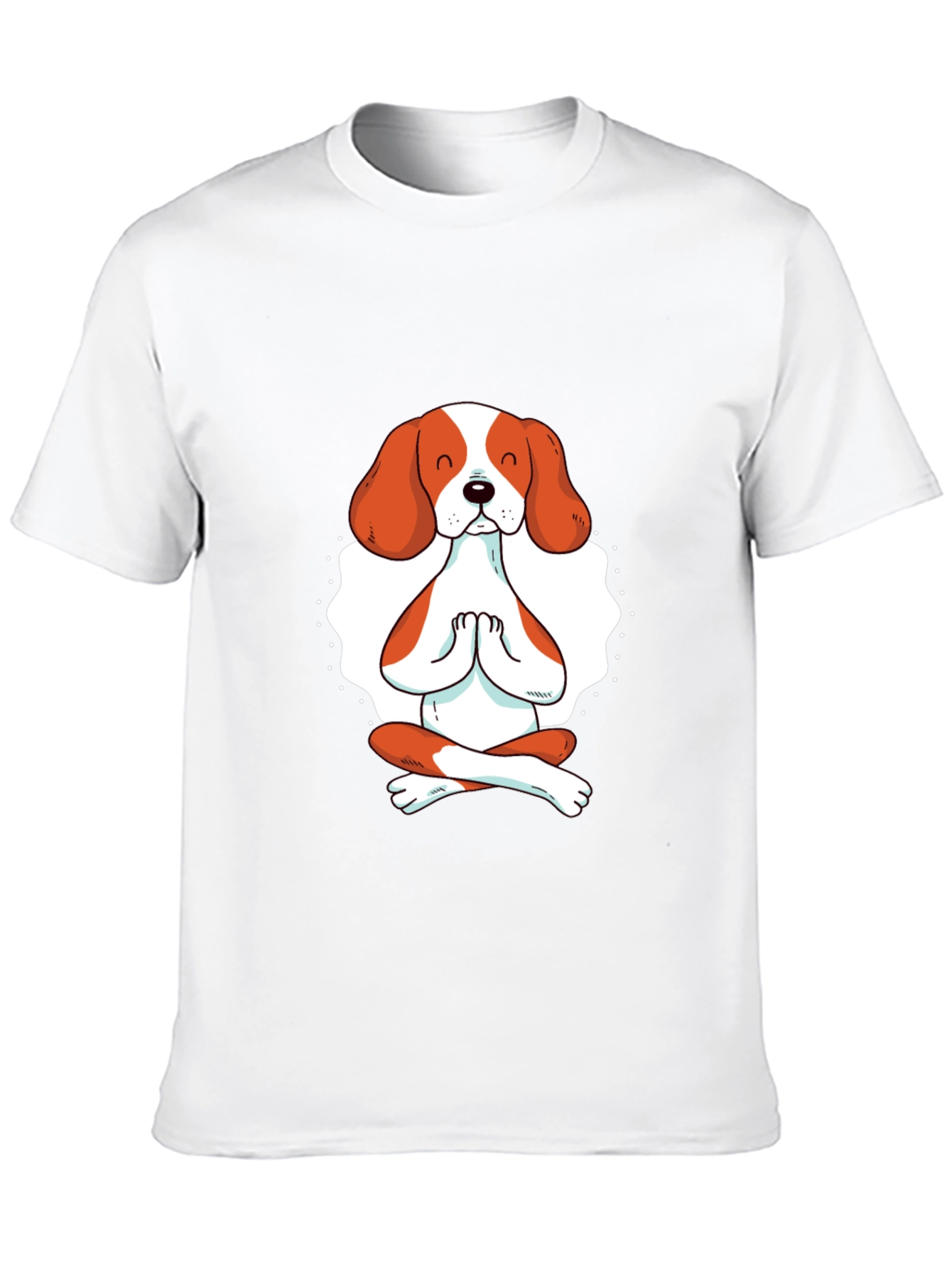 Meditating Dog Graphic T-Shirt
