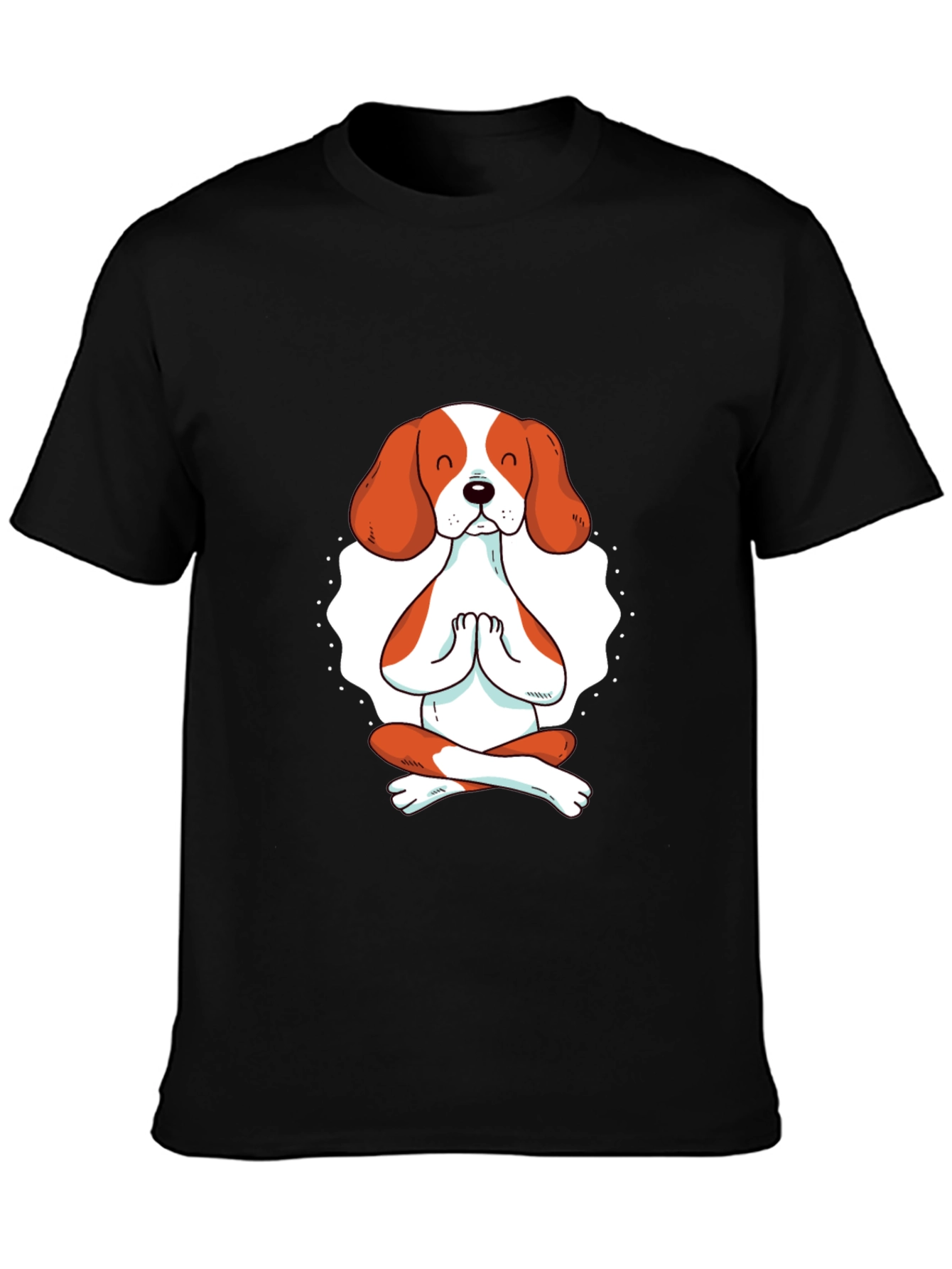 Meditating Dog Graphic T-Shirt