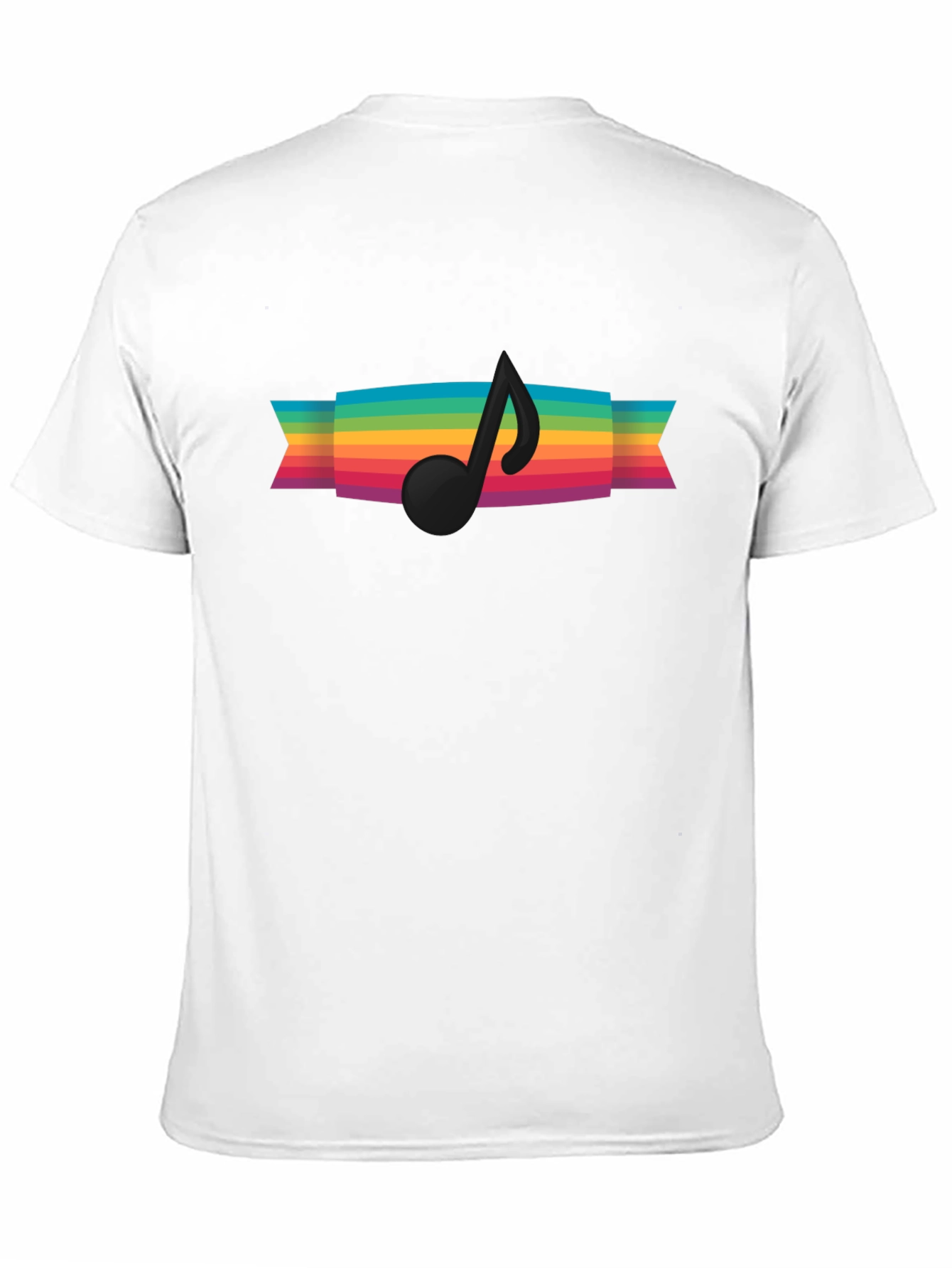 Rainbow Music Note Graphic Tee