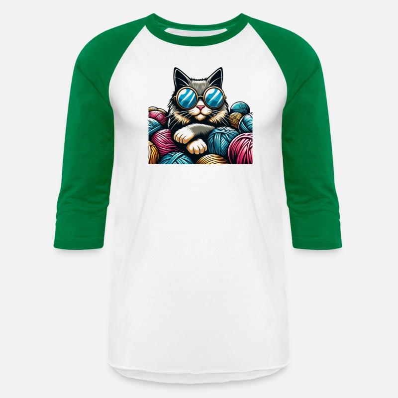 Knitting Fun Cool Cat