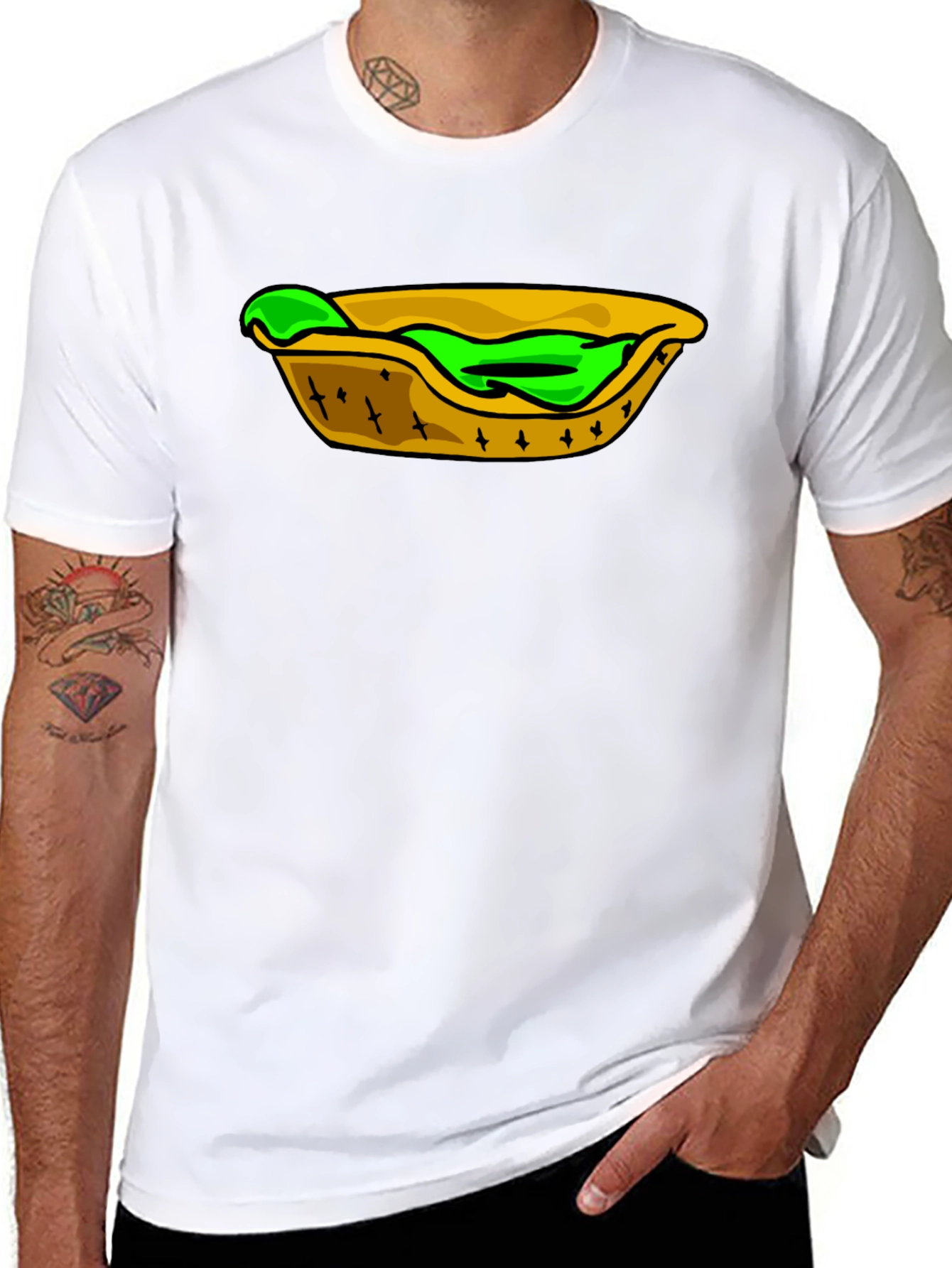 Taco T-Shirt: Unique Green Filling Design