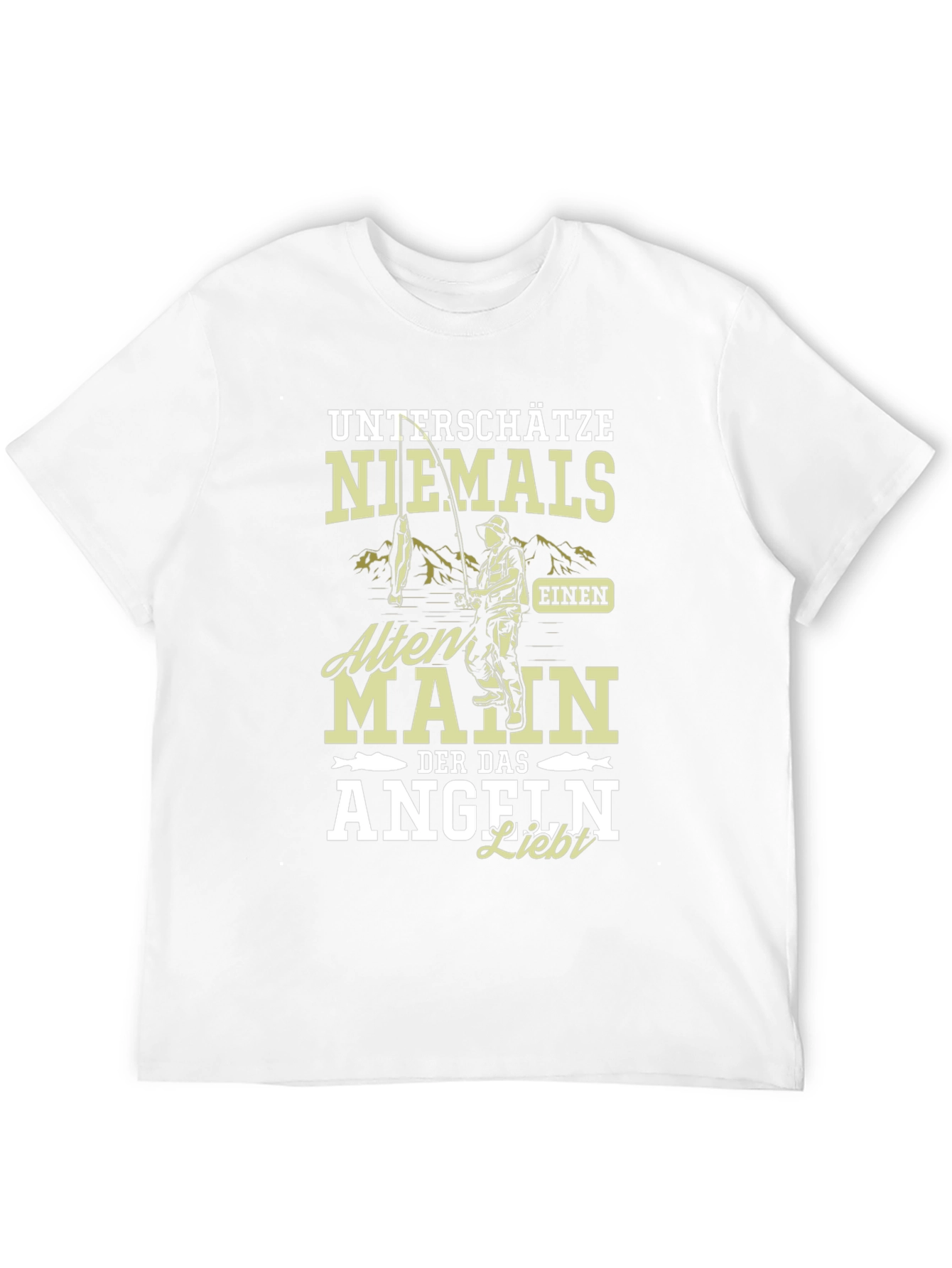 Fishing Lover T-Shirt Never Underestimate An Old Man