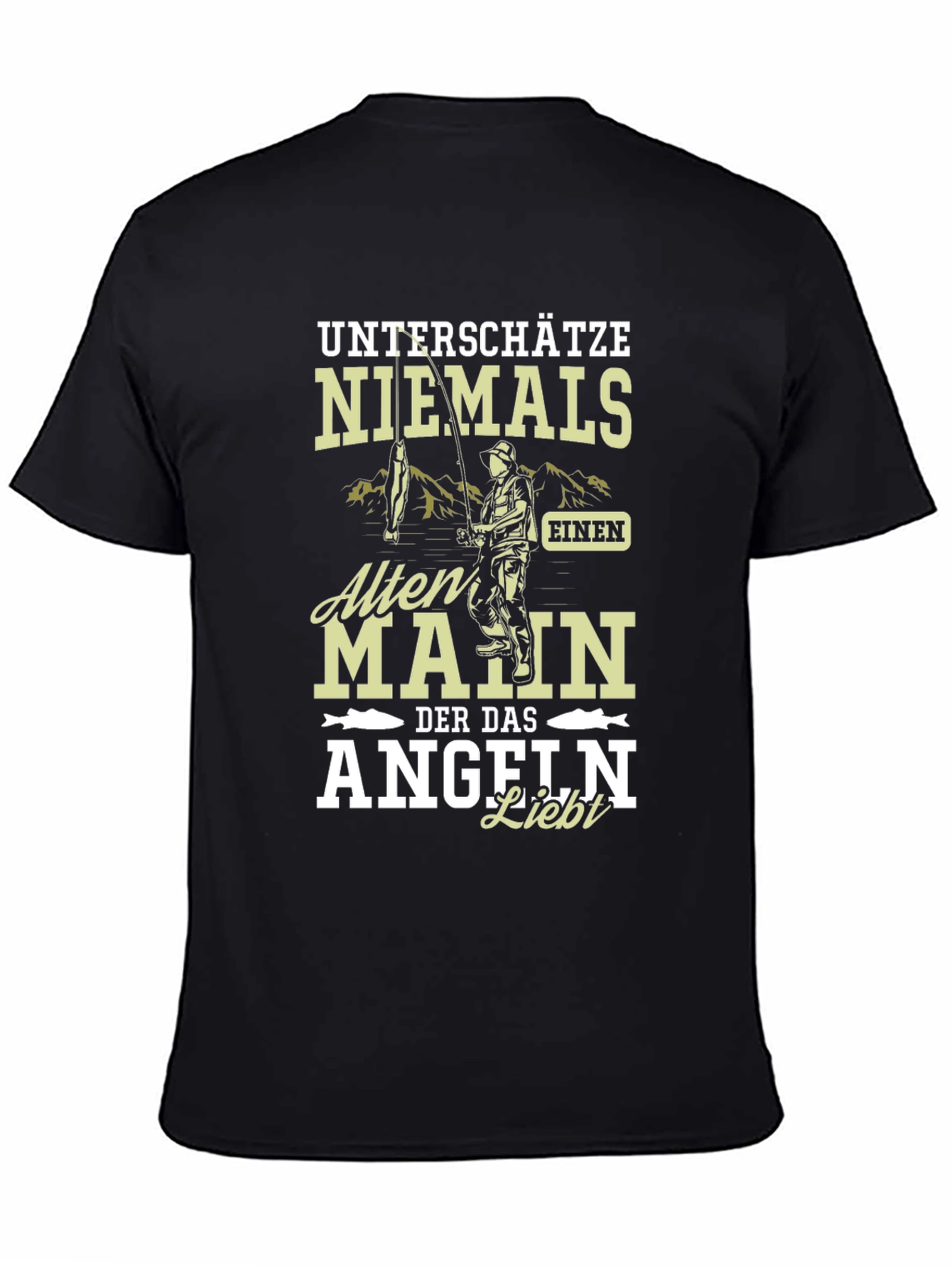 Fishing Lover T-Shirt Never Underestimate An Old Man