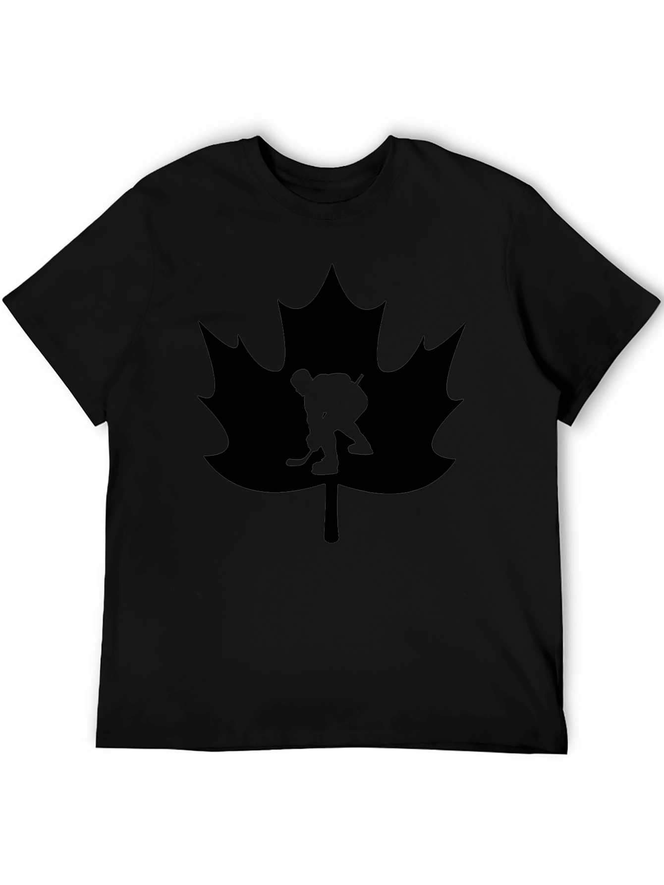 Hockey Canada Maple Leaf T-Shirt - Black Graphic Tee