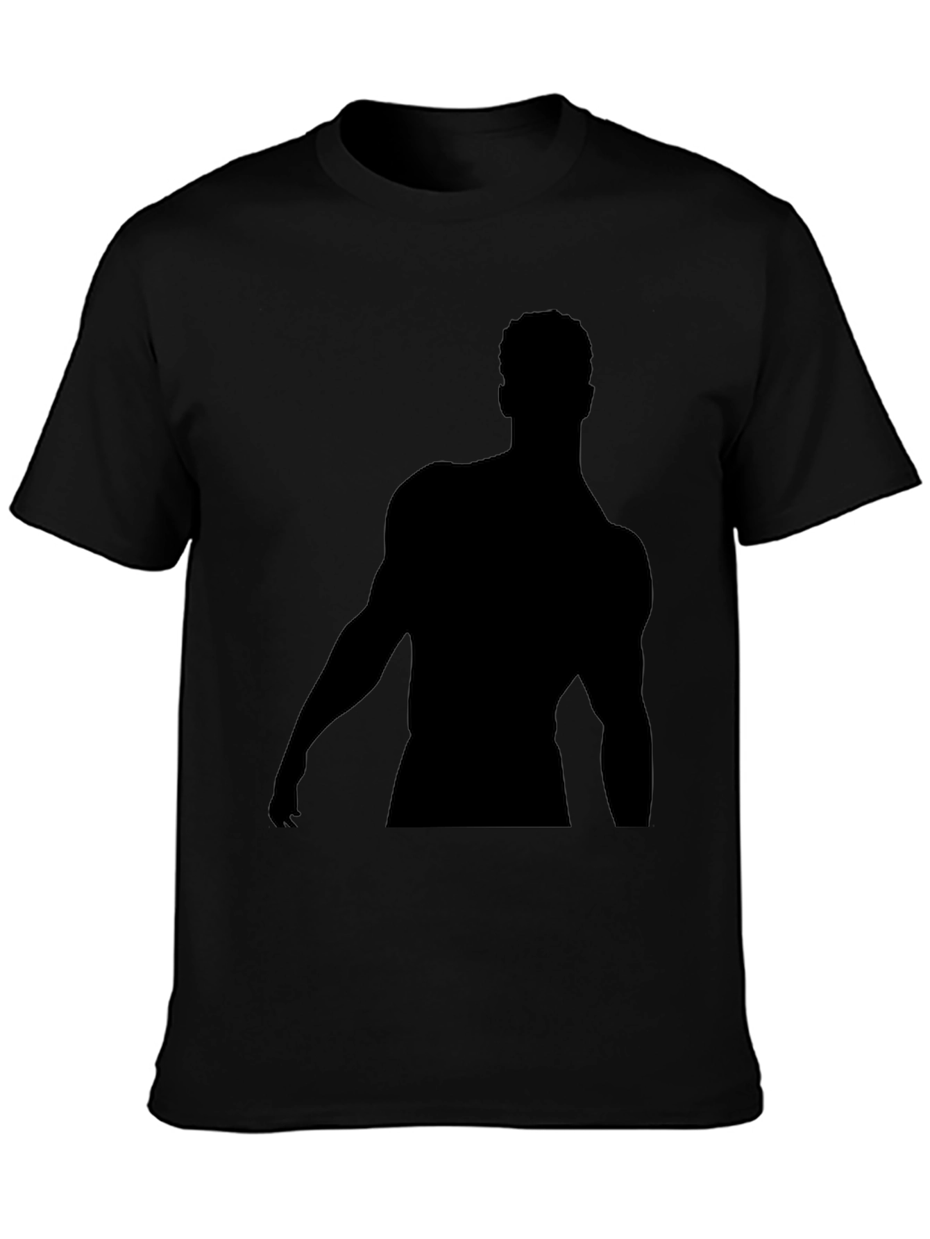 Silhouette Graphic T-Shirt - Black Cotton Tee