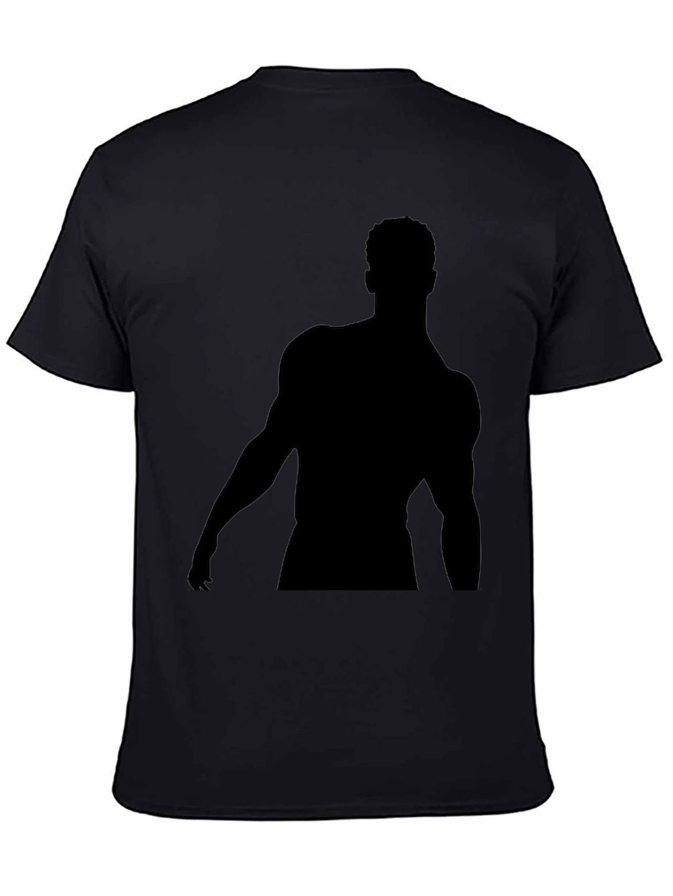 Silhouette Graphic T-Shirt - Black Cotton Tee