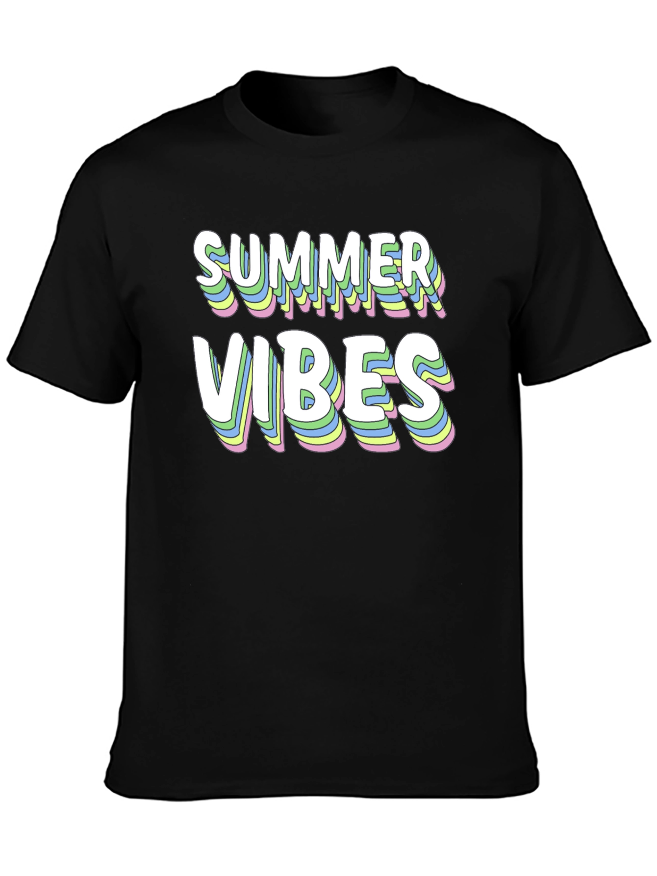 Summer Vibes Graphic Tee - Cool Retro Style
