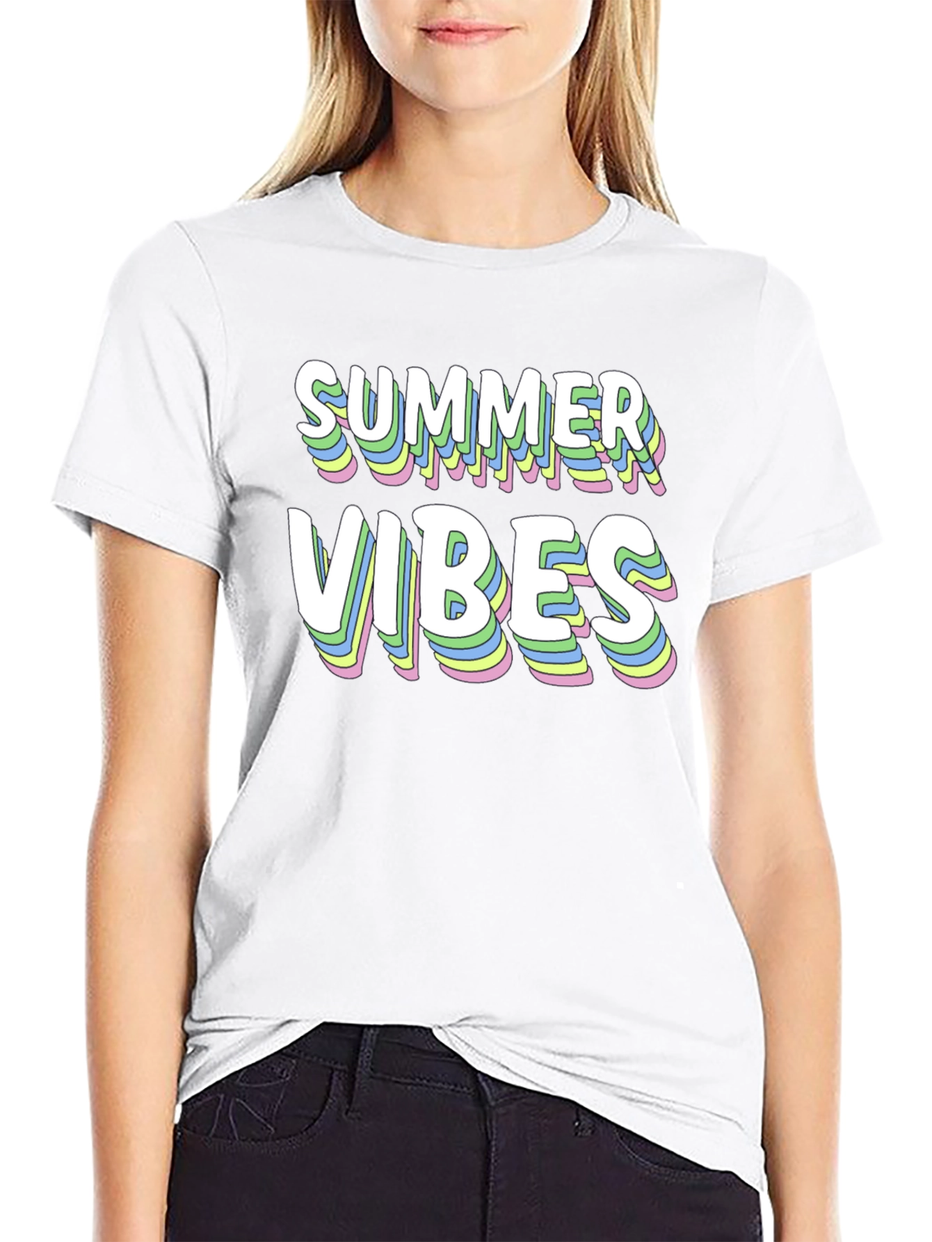Summer Vibes Graphic Tee - Cool Retro Style