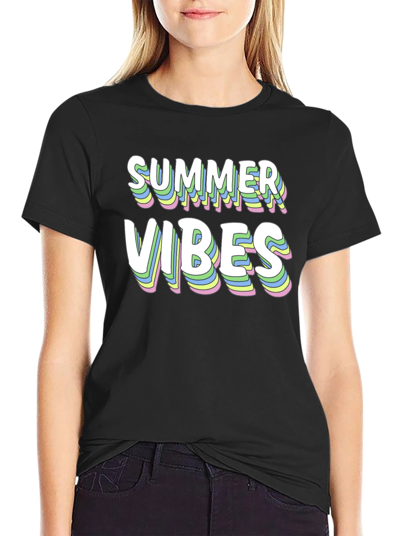 Summer Vibes Graphic Tee - Cool Retro Style