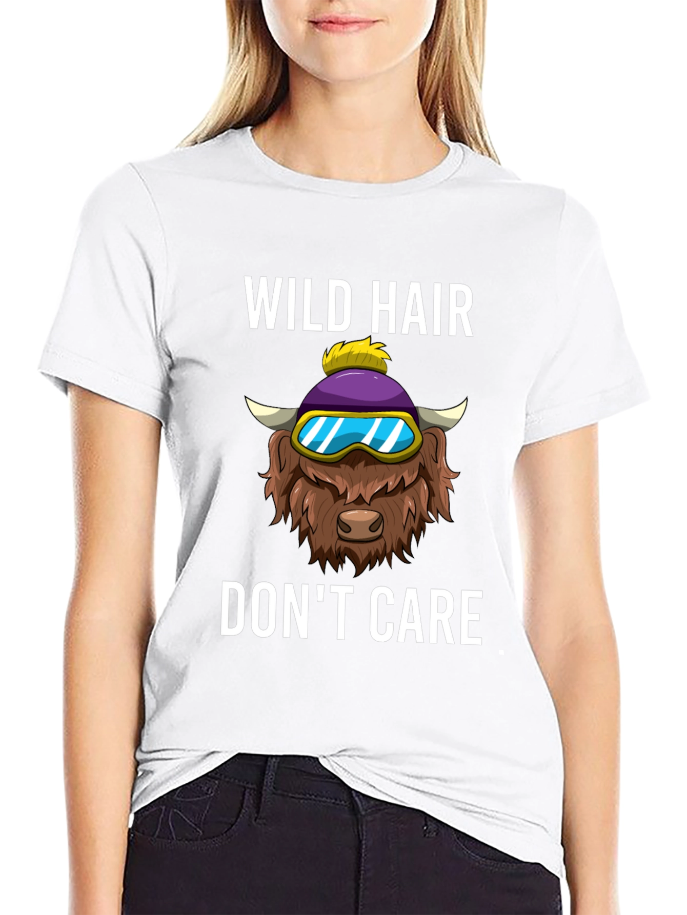 Wild Hair Dont Care Graphic Tee