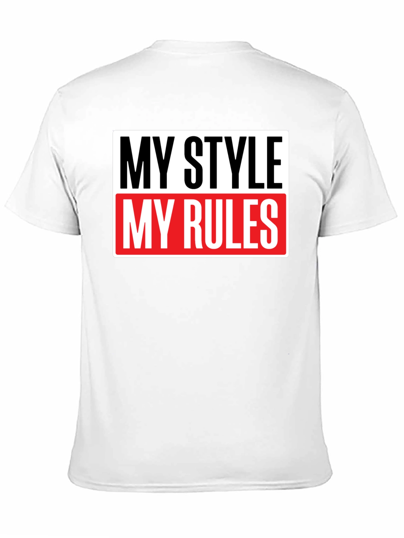 My Style My Rules Black Graphic Tee