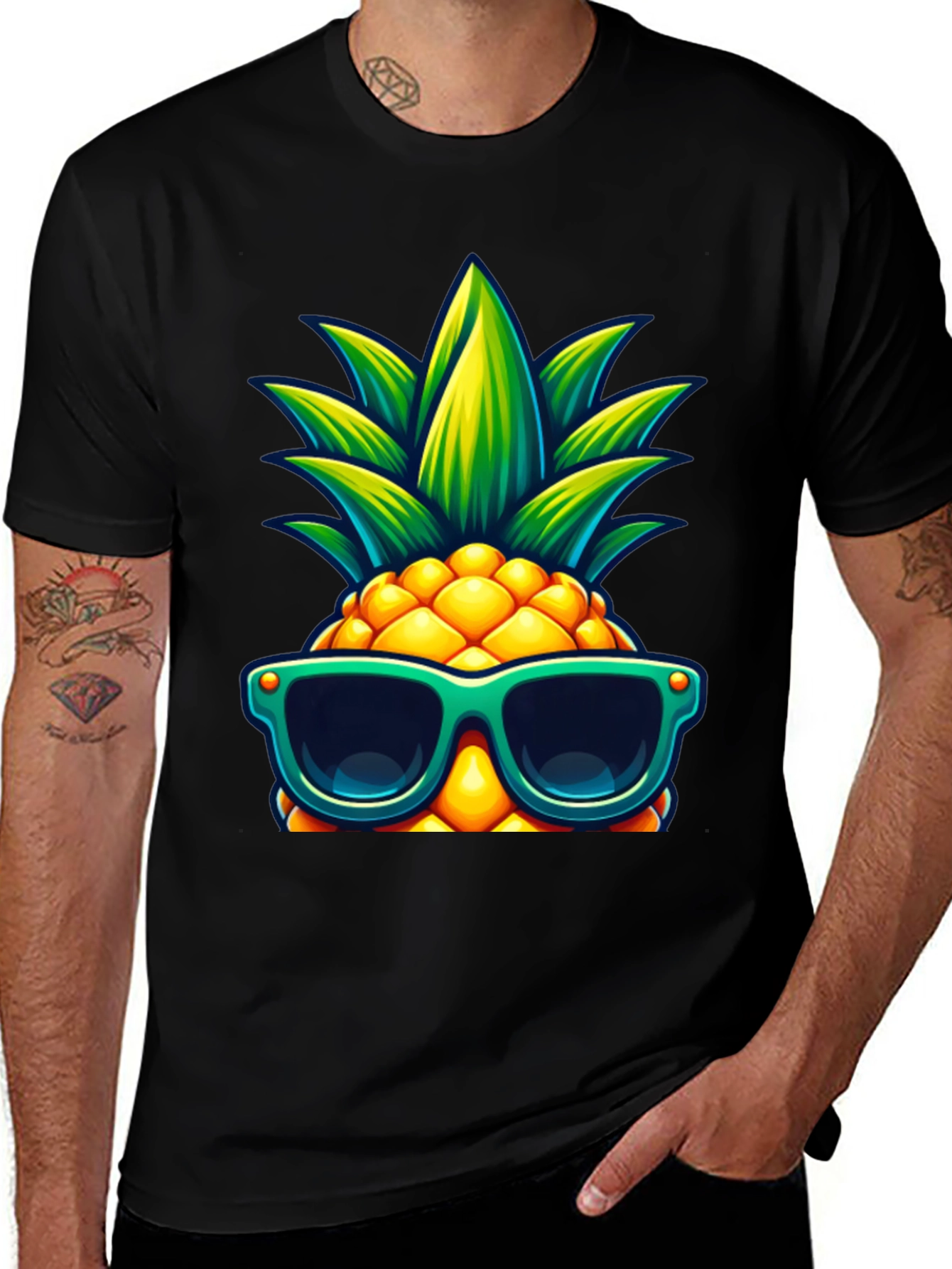 Cool Pineapple Graphic Tee - Summer Vibes!