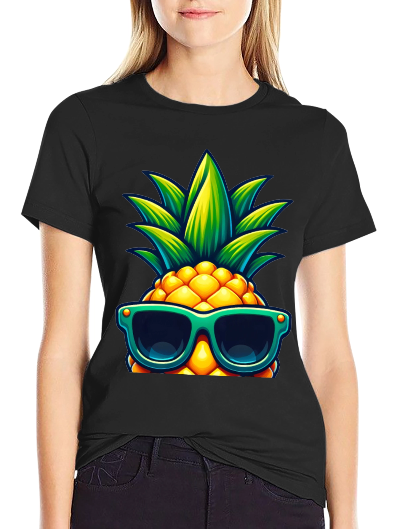 Cool Pineapple Graphic Tee - Summer Vibes!