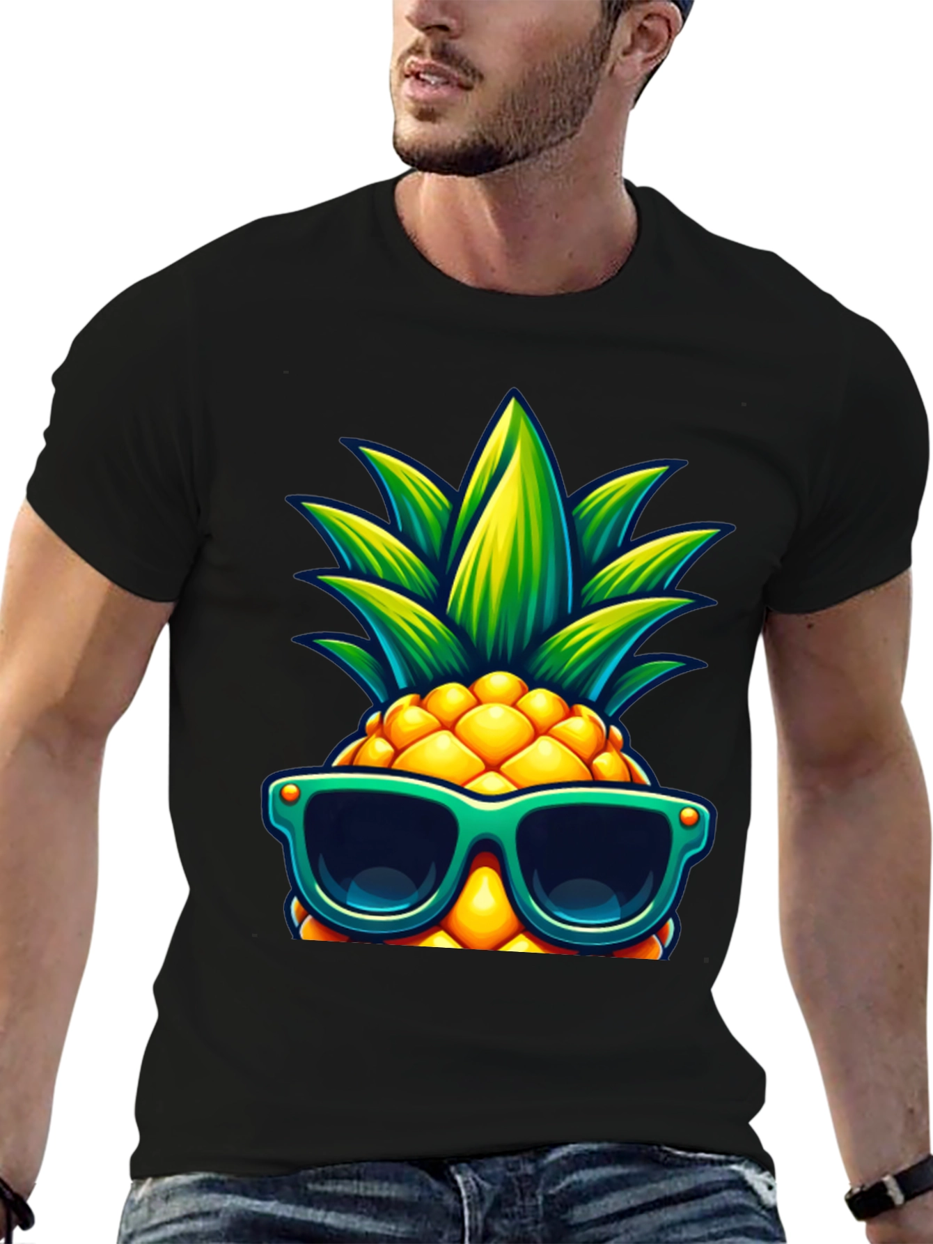 Cool Pineapple Graphic Tee - Summer Vibes!