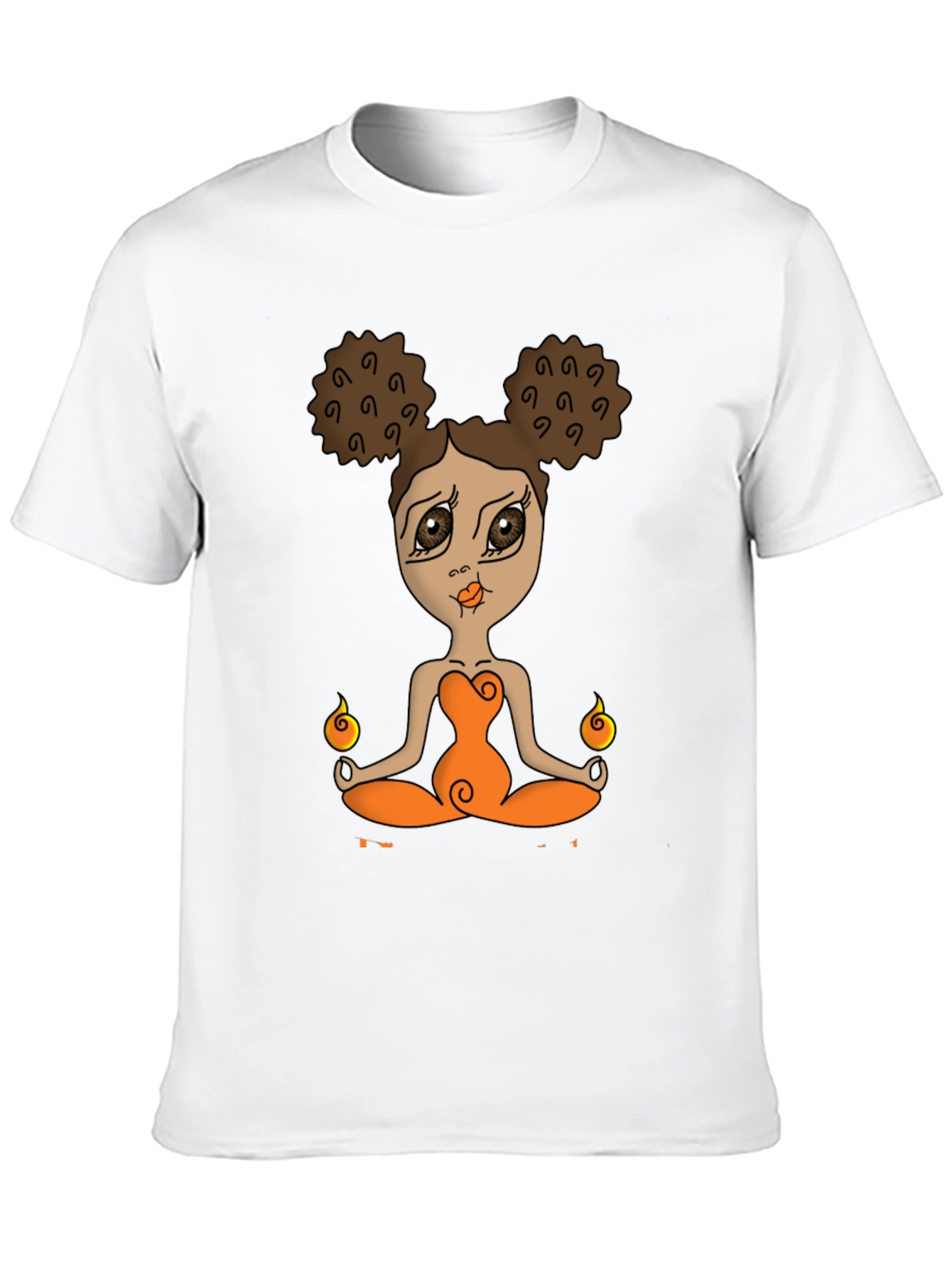 Yoga Girl Graphic Black T-Shirt