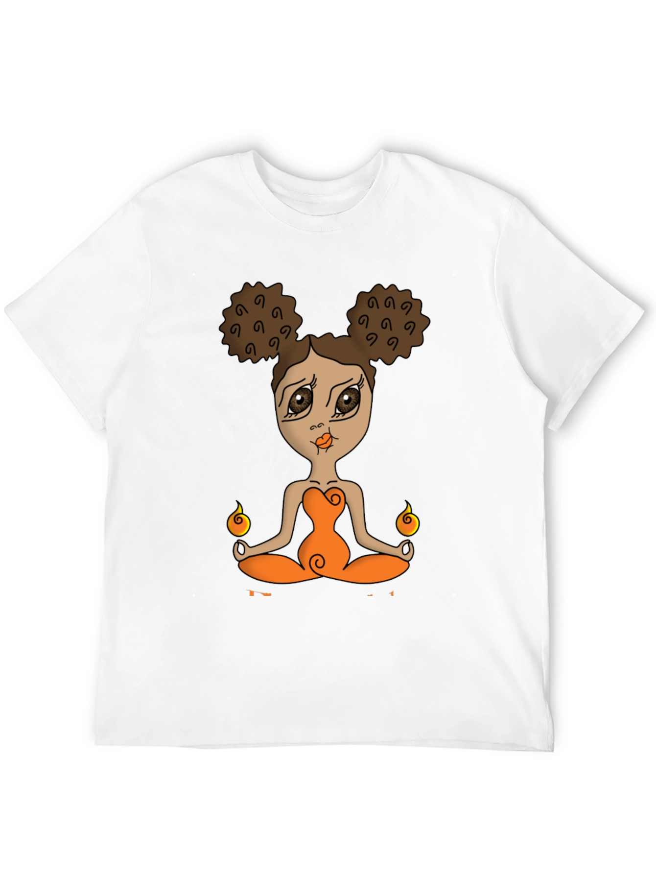 Yoga Girl Graphic Black T-Shirt