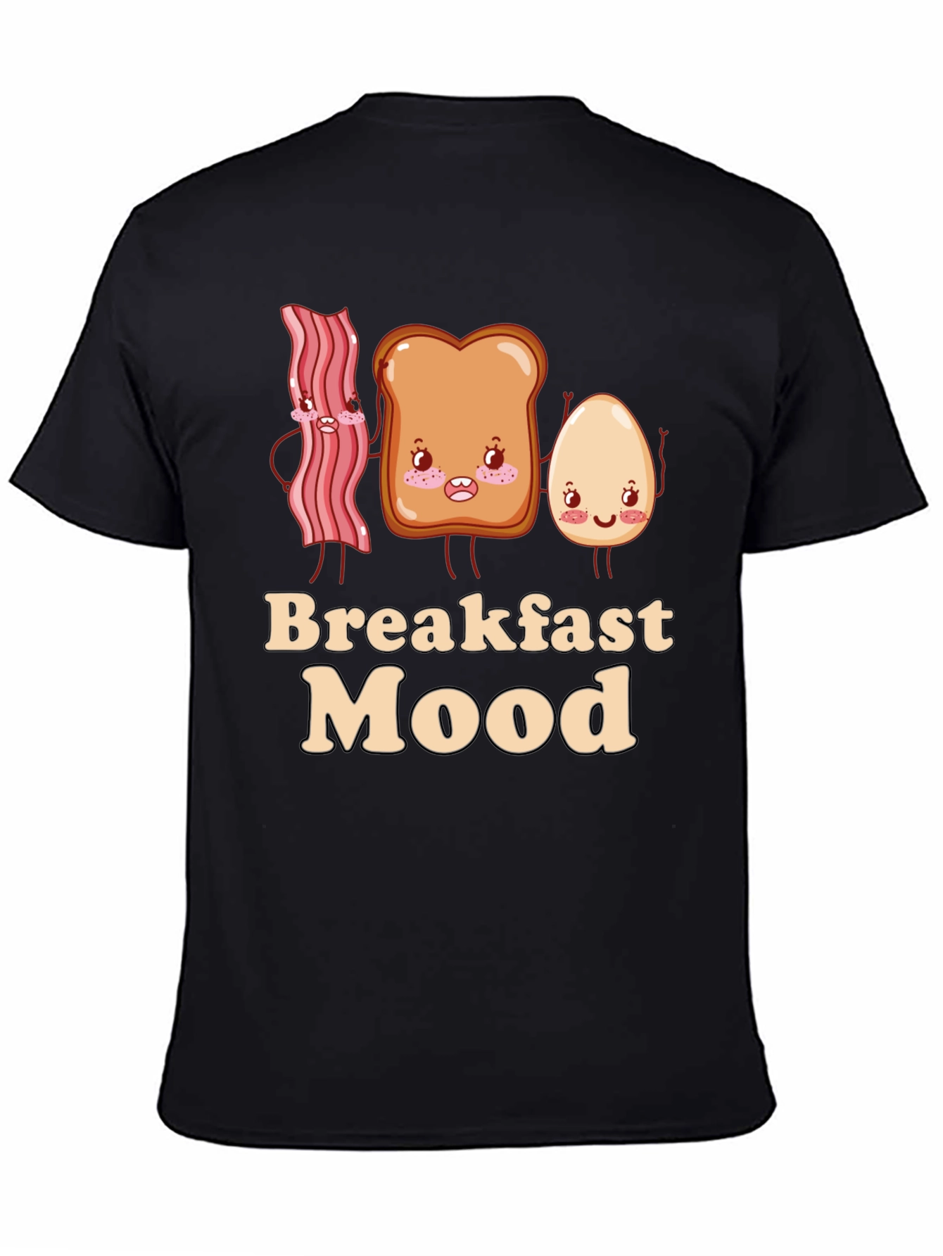Breakfast Mood Cartoon Graphic T-Shirt