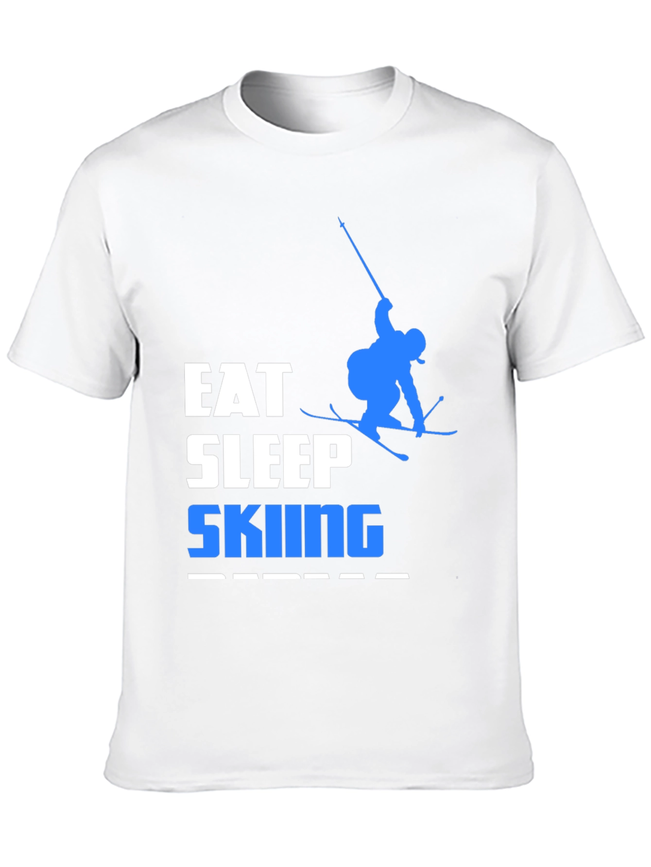 Eat Sleep Skiing Repeat Graphic Tee