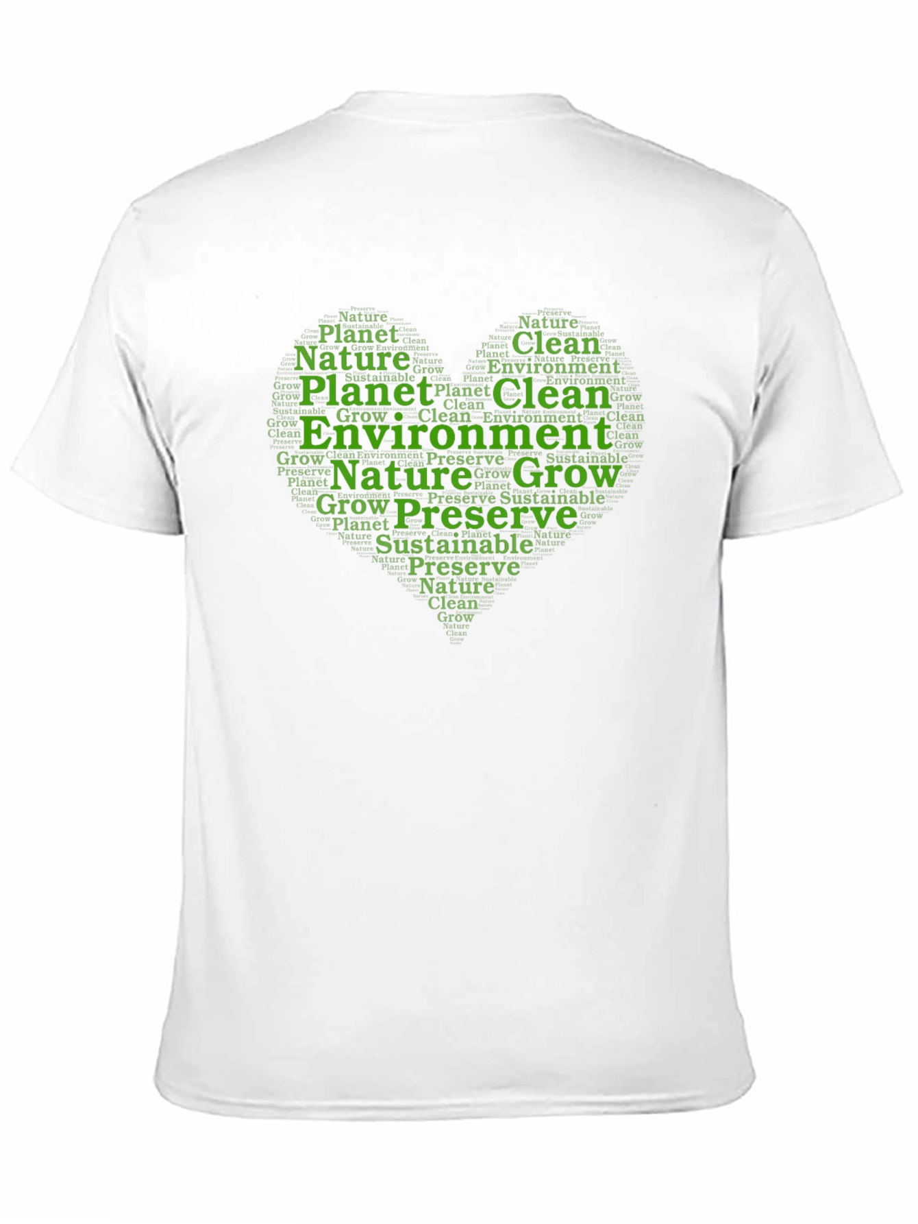 Eco-Friendly Word Art T-Shirt