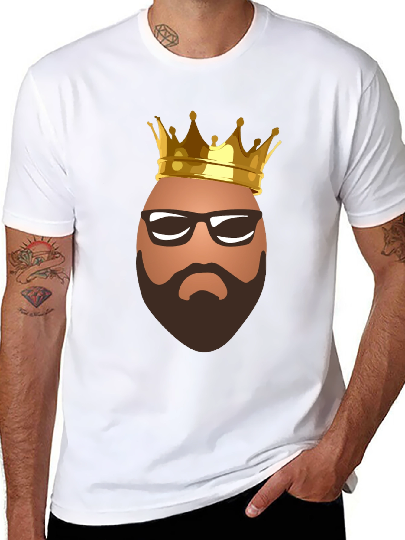 King Egg T-Shirt - Funny Graphic Tee