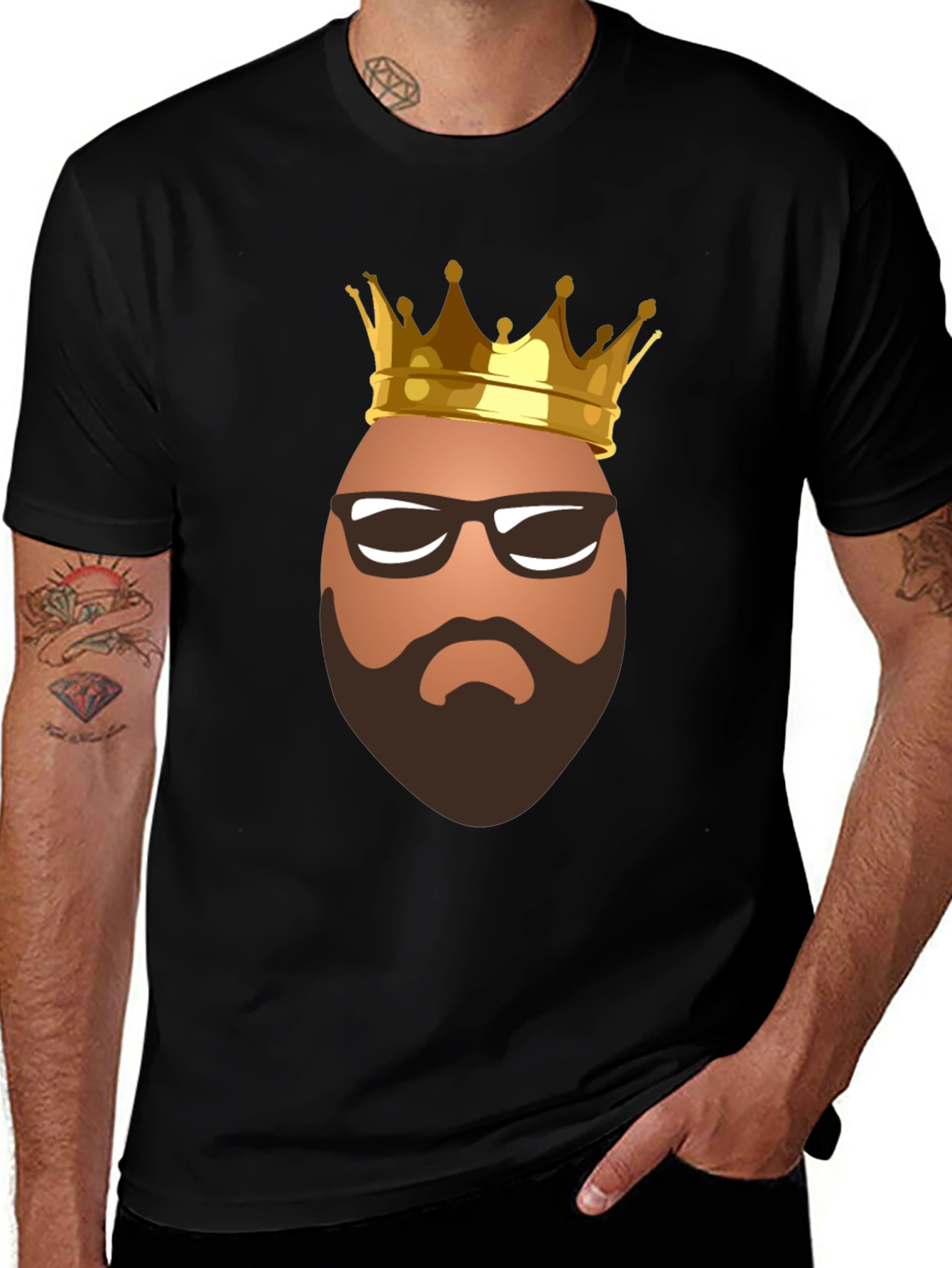 King Egg T-Shirt - Funny Graphic Tee
