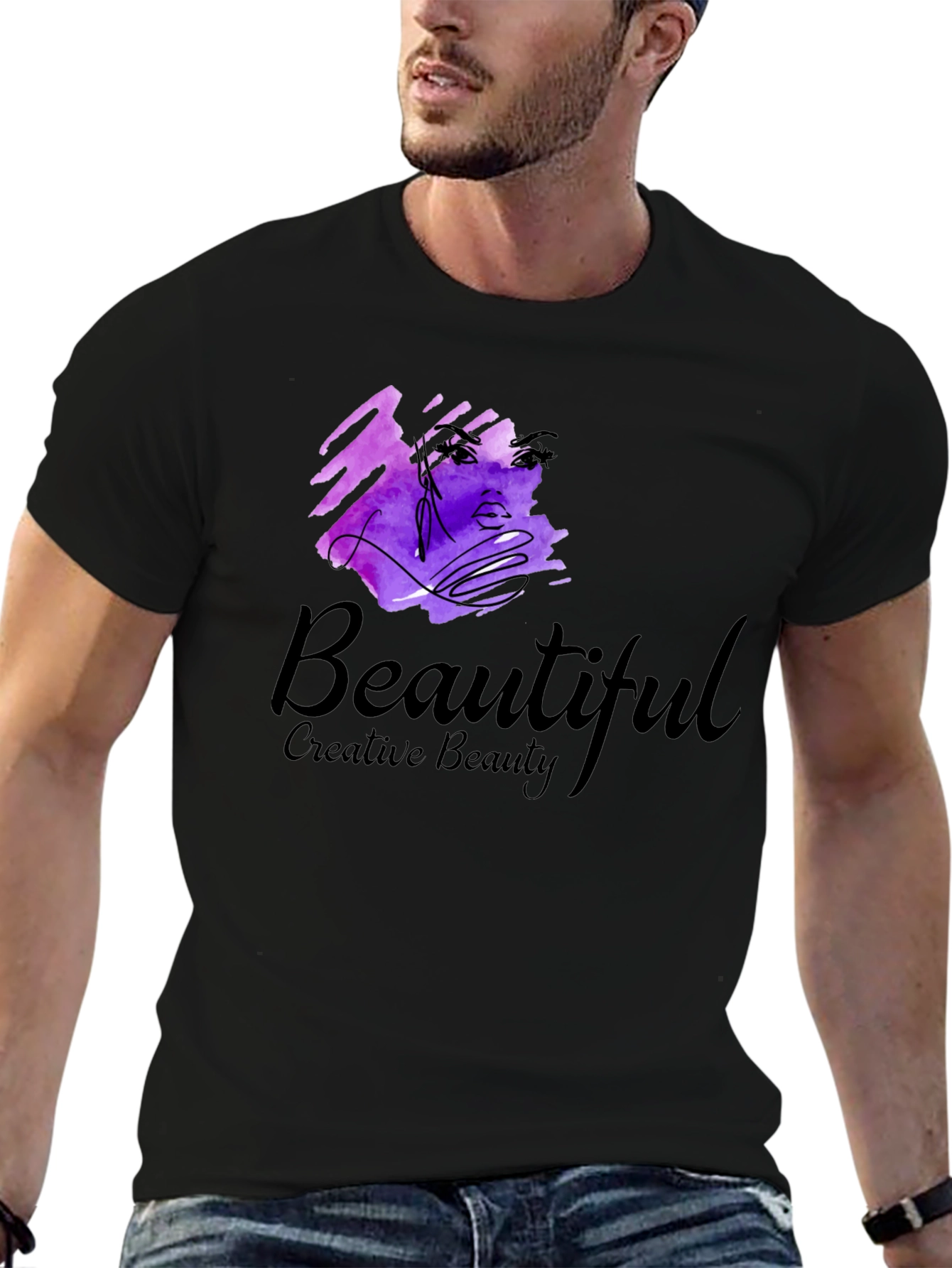 Creative Beauty Black T-Shirt