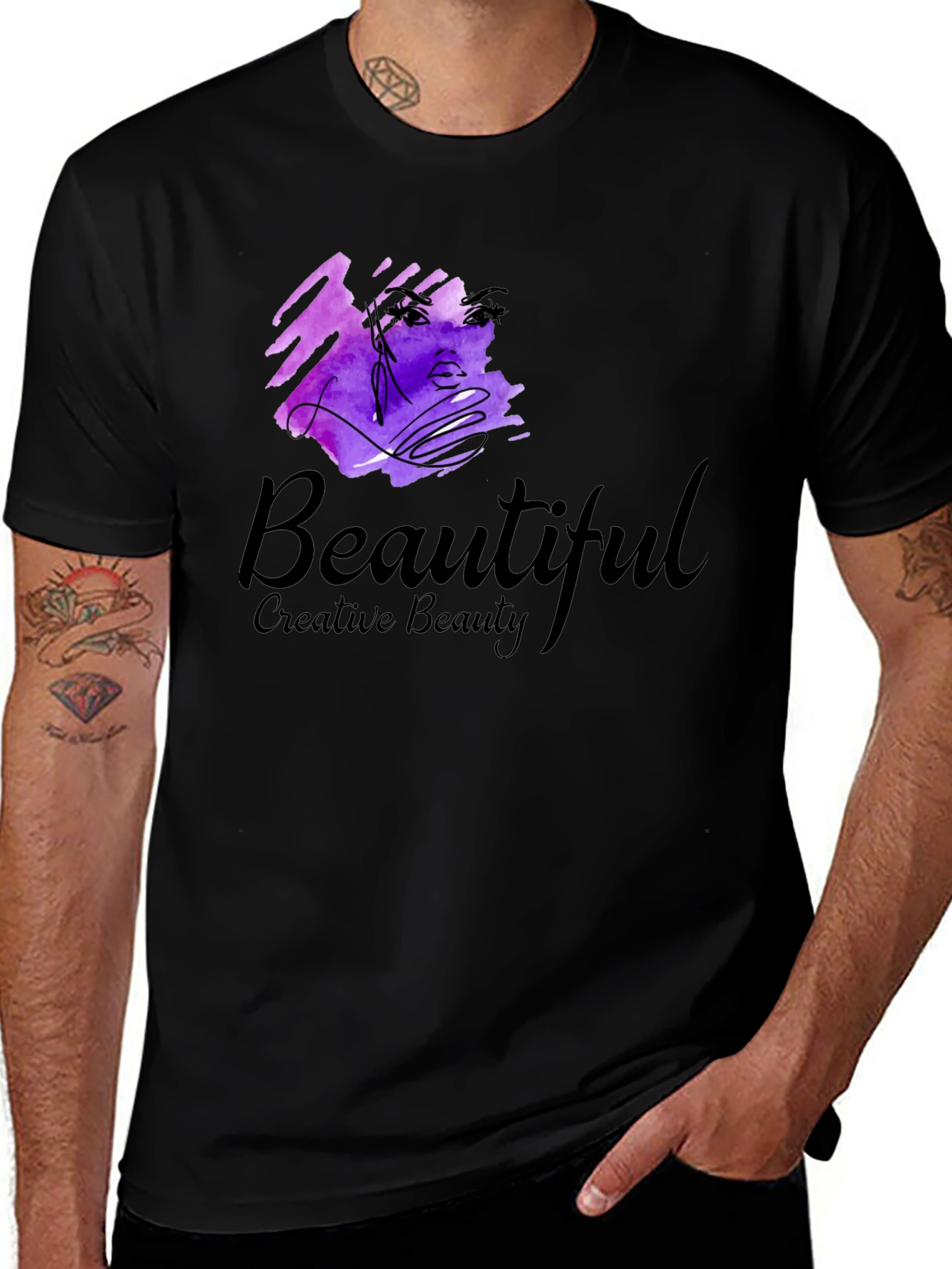 Creative Beauty Black T-Shirt