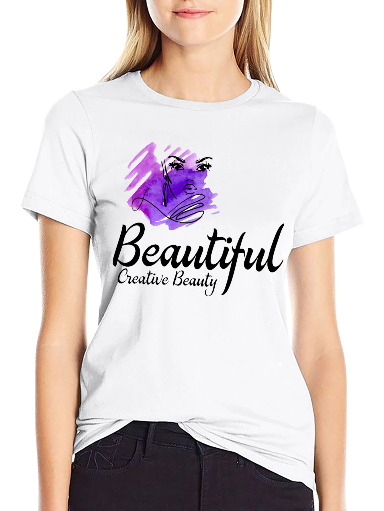 Creative Beauty Black T-Shirt