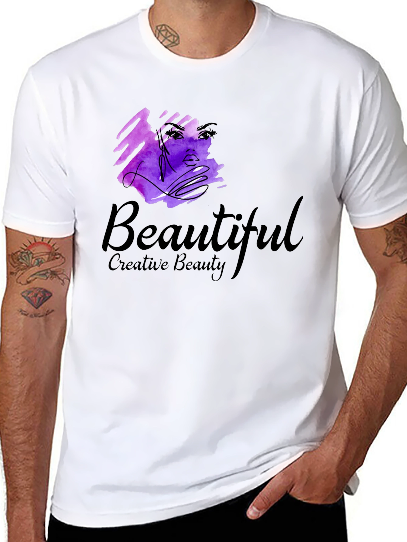 Creative Beauty Black T-Shirt