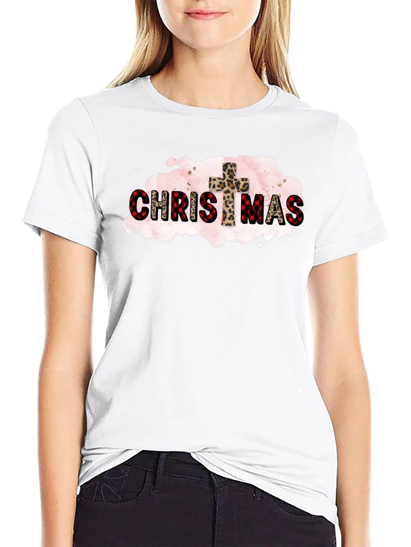 Christian Christmas Black T-Shirt