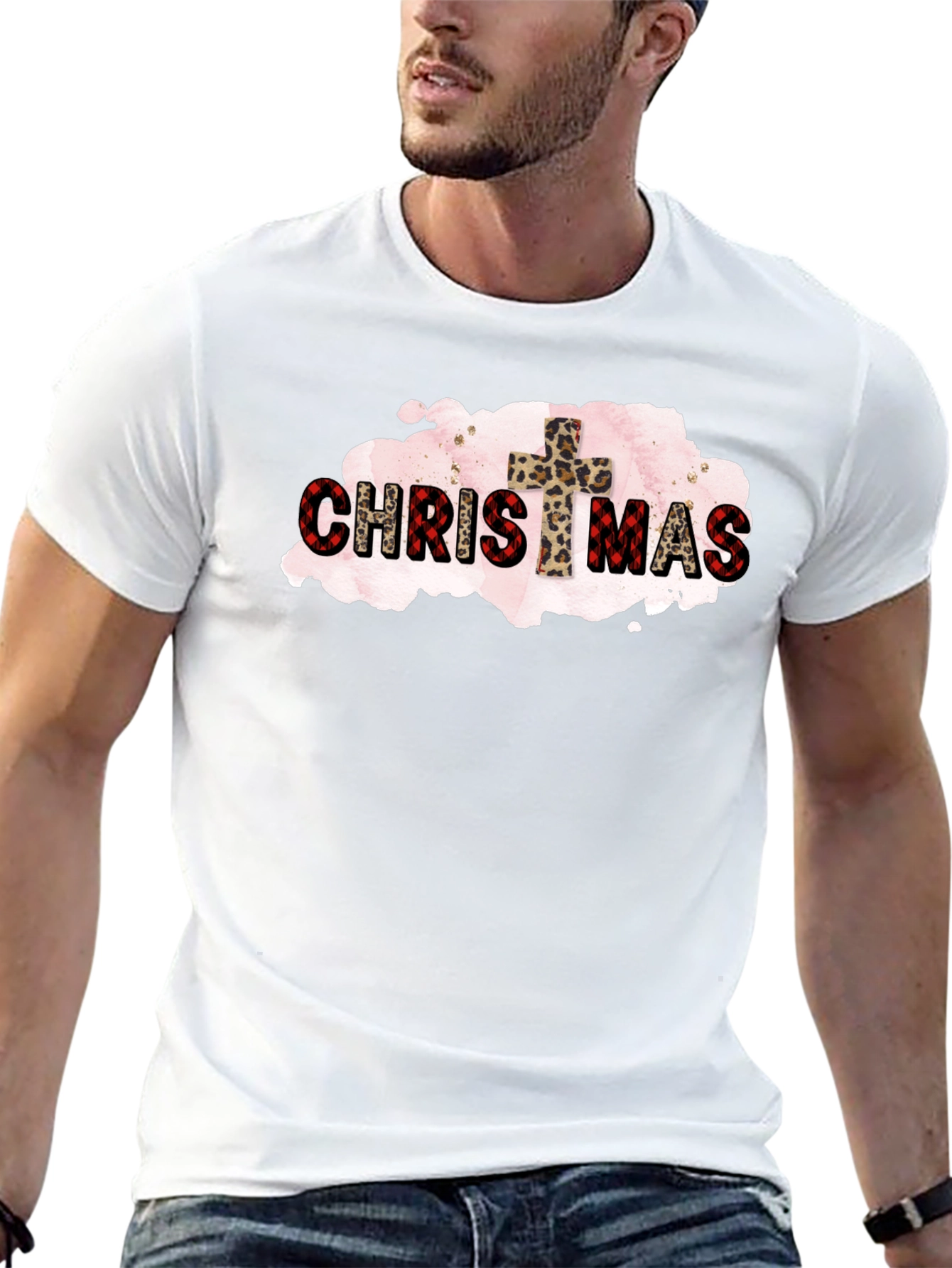 Christian Christmas Black T-Shirt
