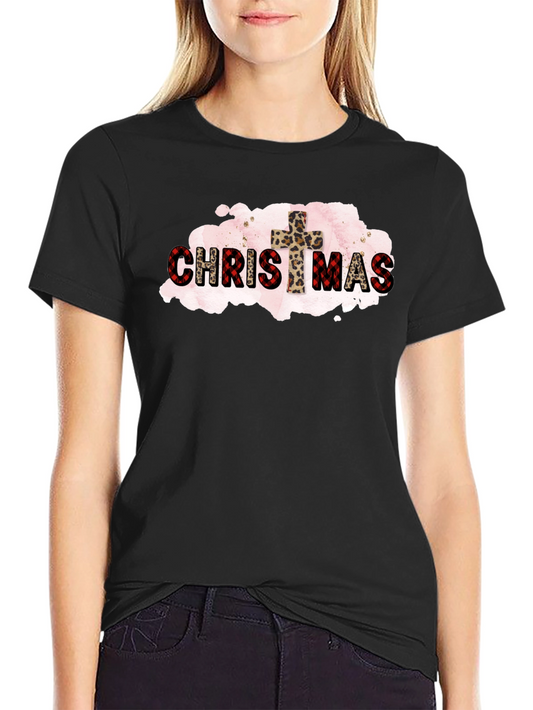 Christian Christmas Black T-Shirt