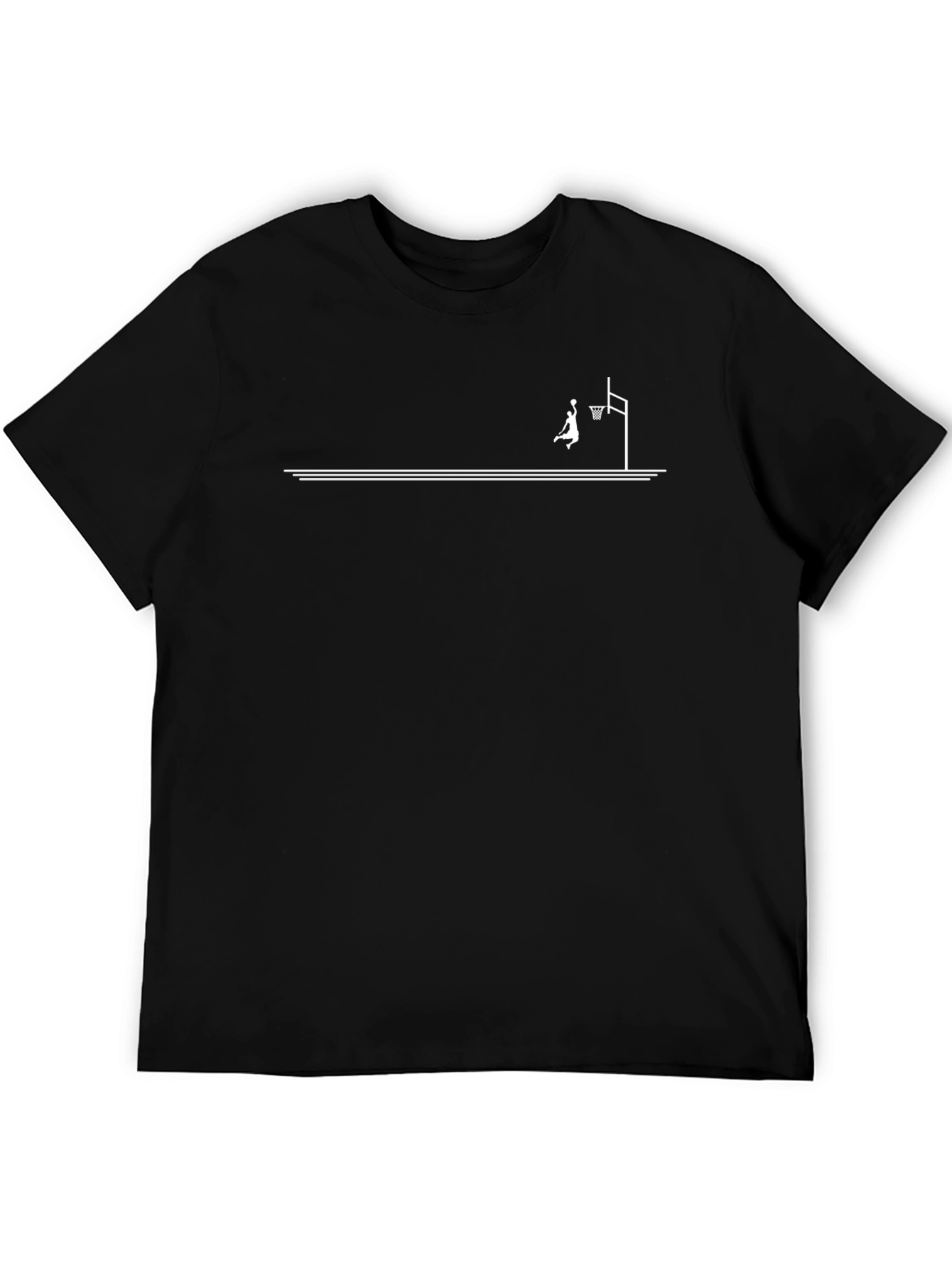 Slam Dunk Graphic Tee - Classic Black Cotton T-Shirt