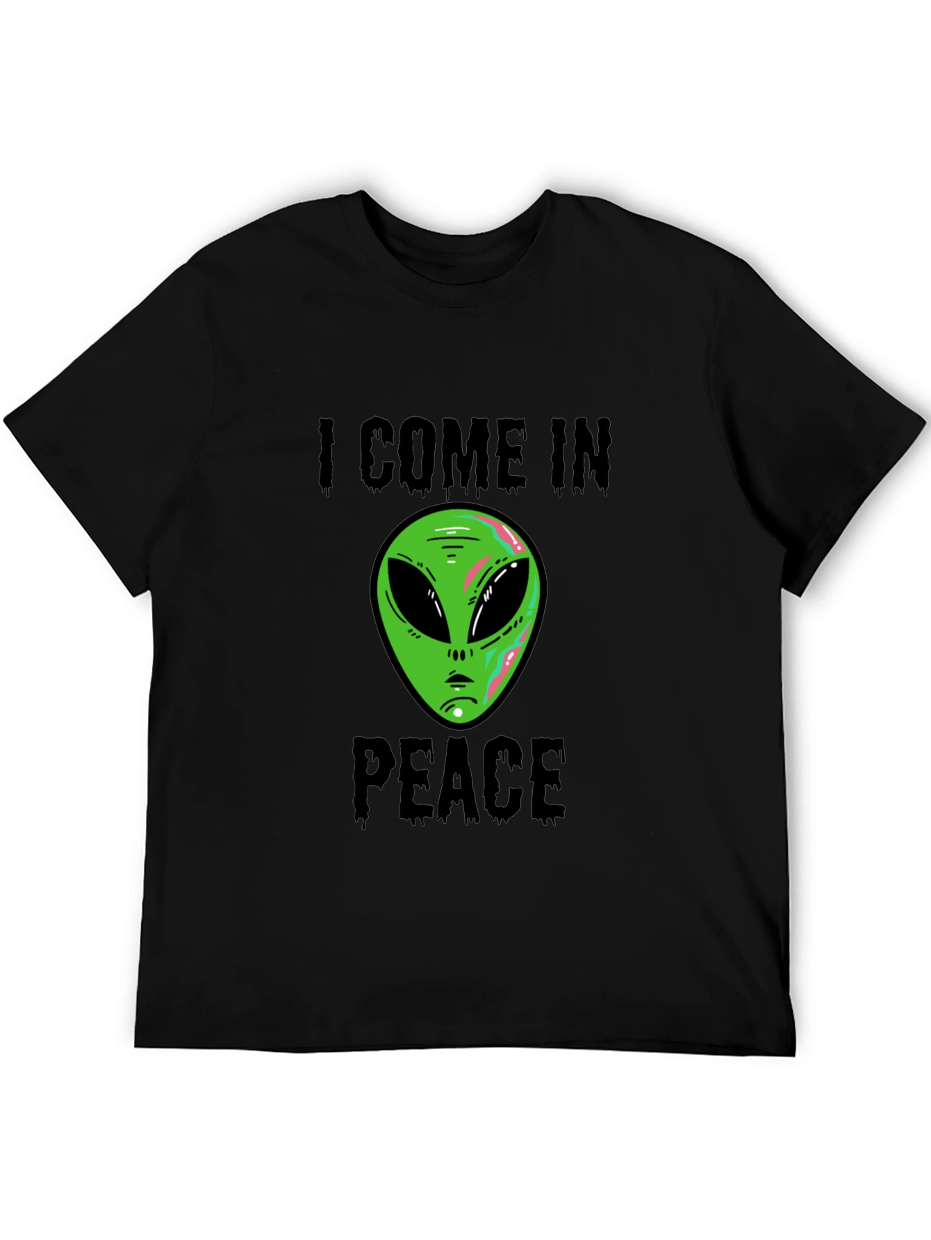 I Come In Peace Alien Graphic T-Shirt