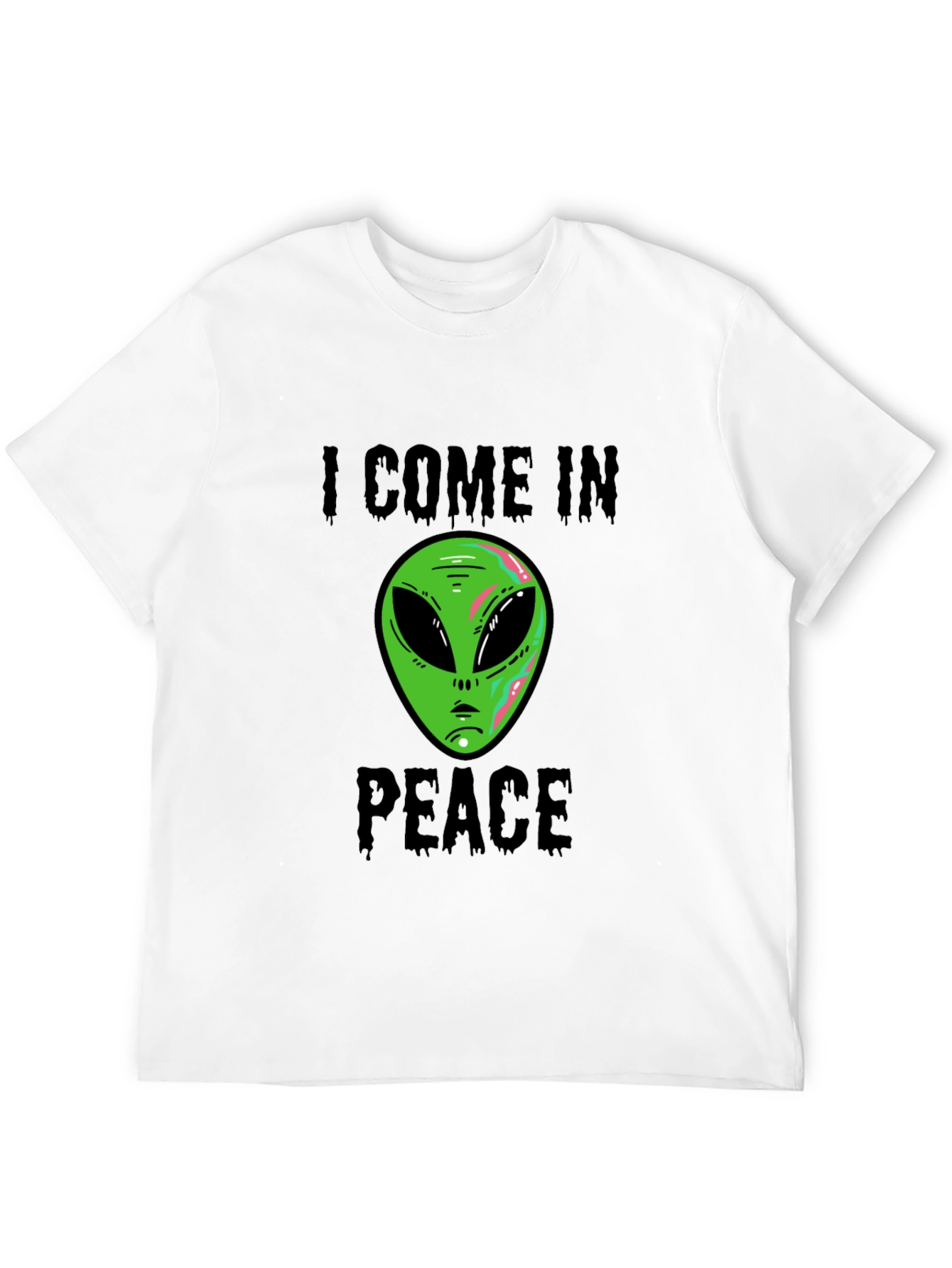 I Come In Peace Alien Graphic T-Shirt