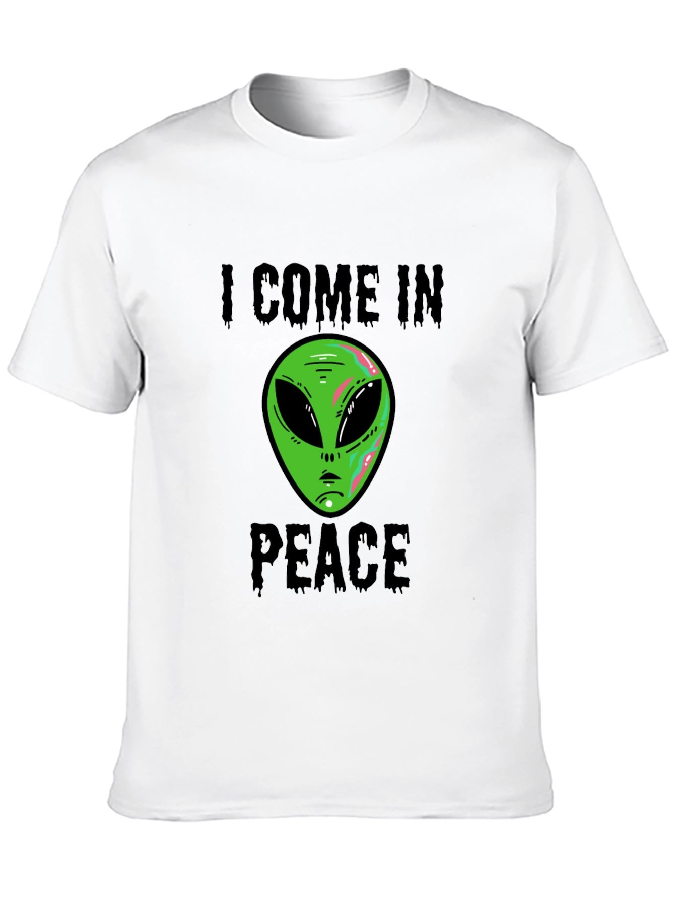I Come In Peace Alien Graphic T-Shirt