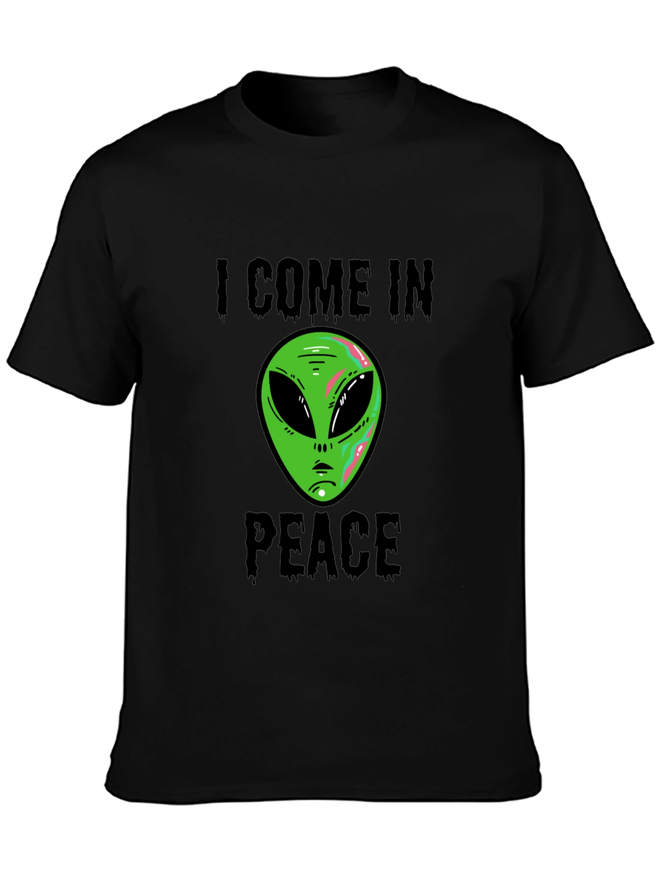 I Come In Peace Alien Graphic T-Shirt