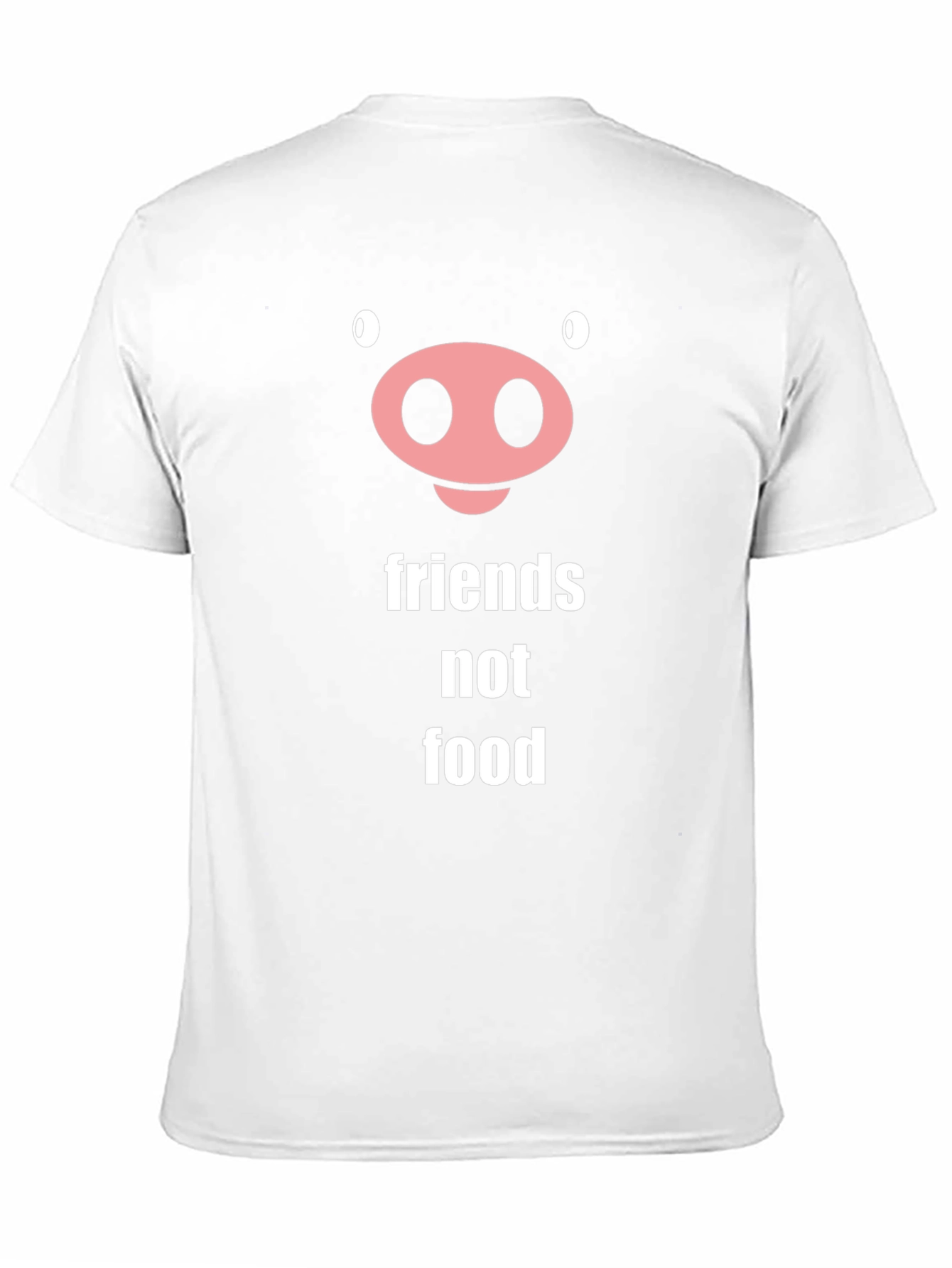 Friends Not Food Pig Graphic Tee Vegan Shirt
