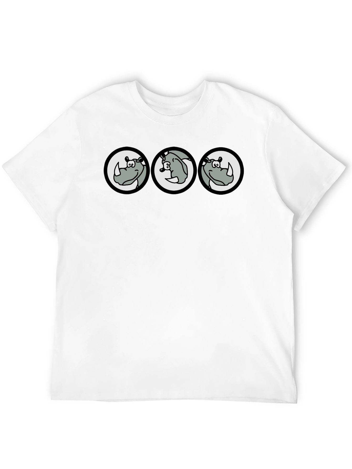 Cartoon Rhino T-Shirt