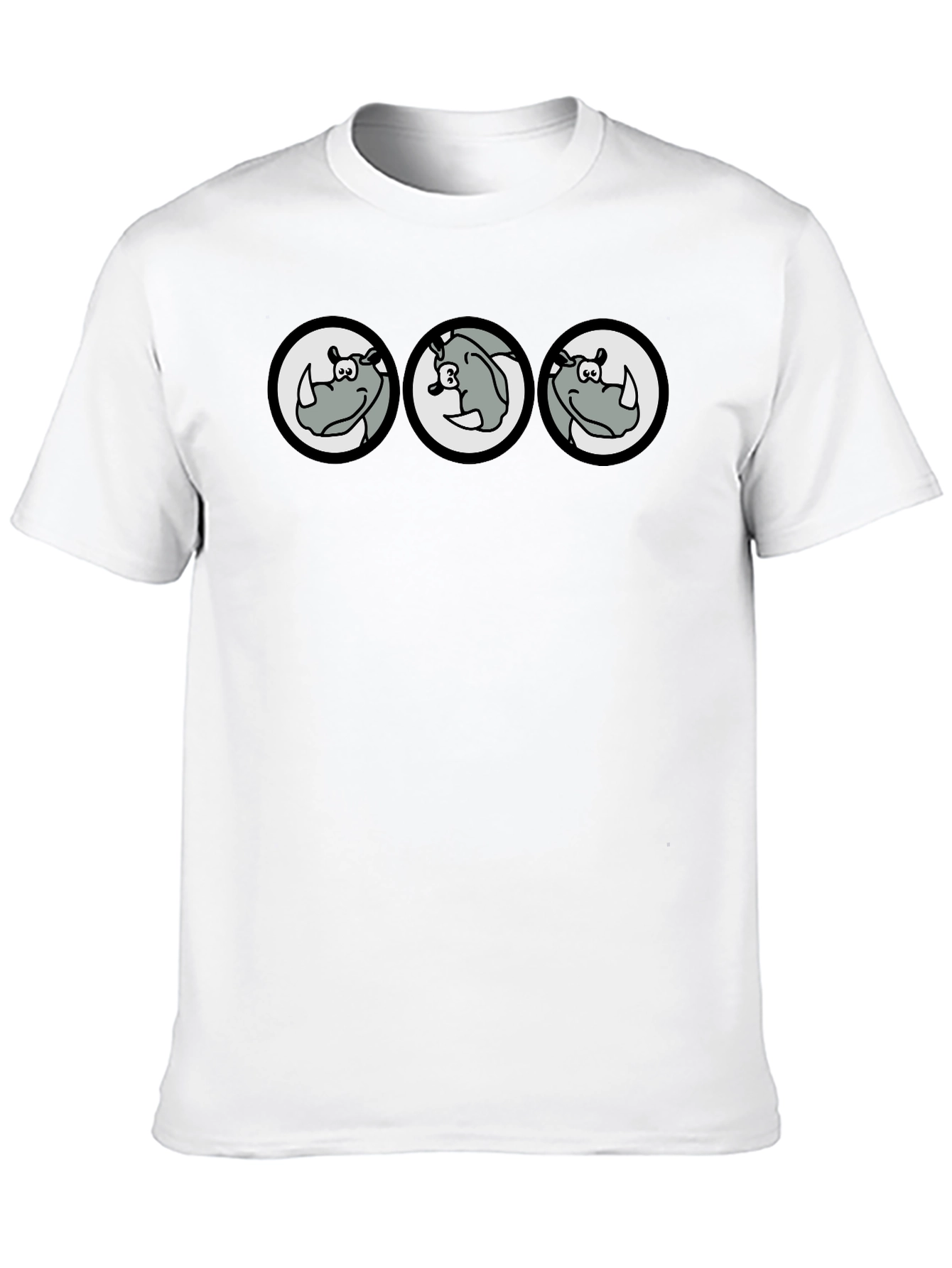 Cartoon Rhino T-Shirt